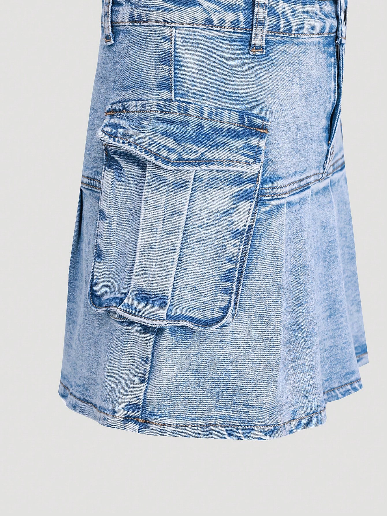 Tween Girls Denim Two-piece Outfits