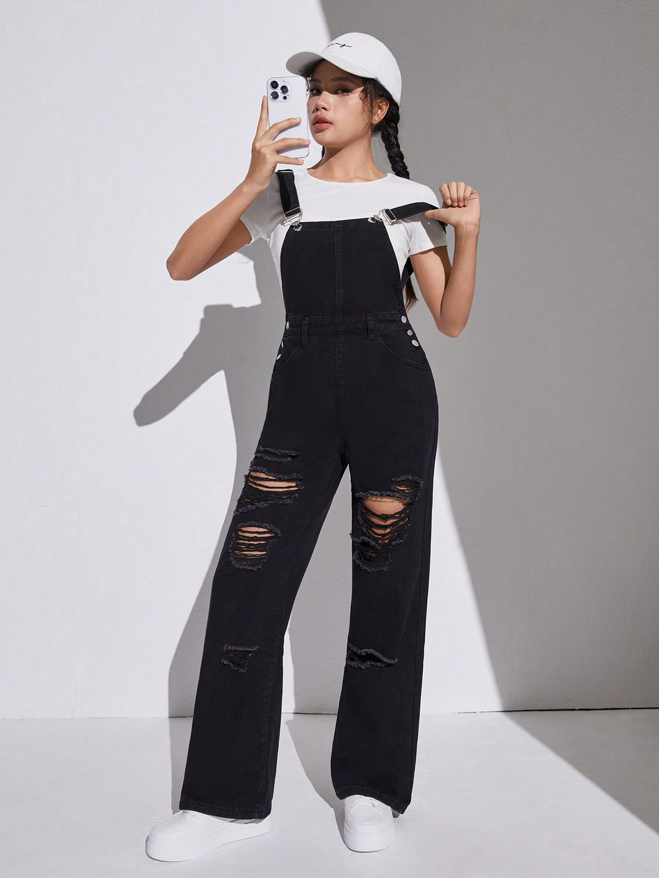 Teen Girls Denim Overalls & Jumpsuits