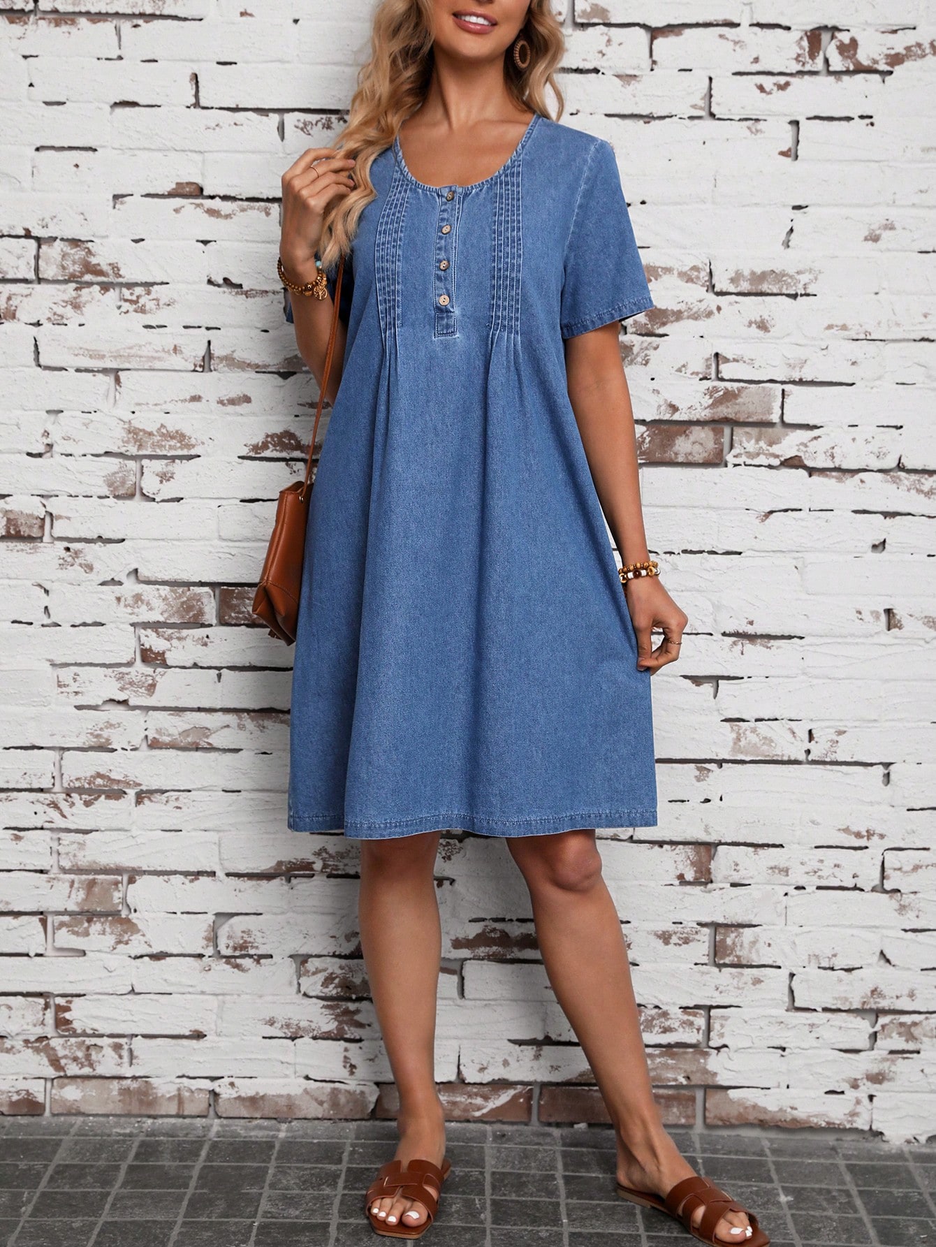 In Blue Women Denim Dresses