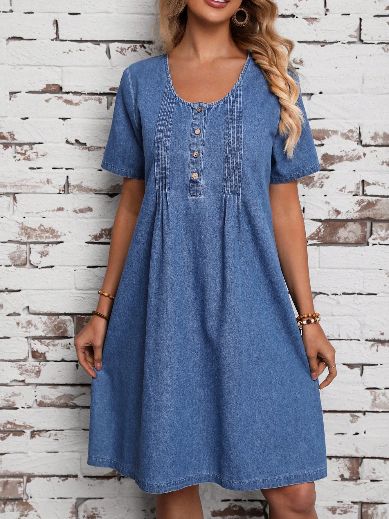 In Blue Women Denim Dresses