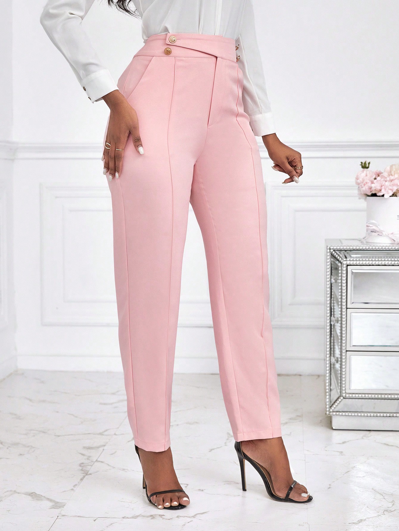 In Pink Women Suits