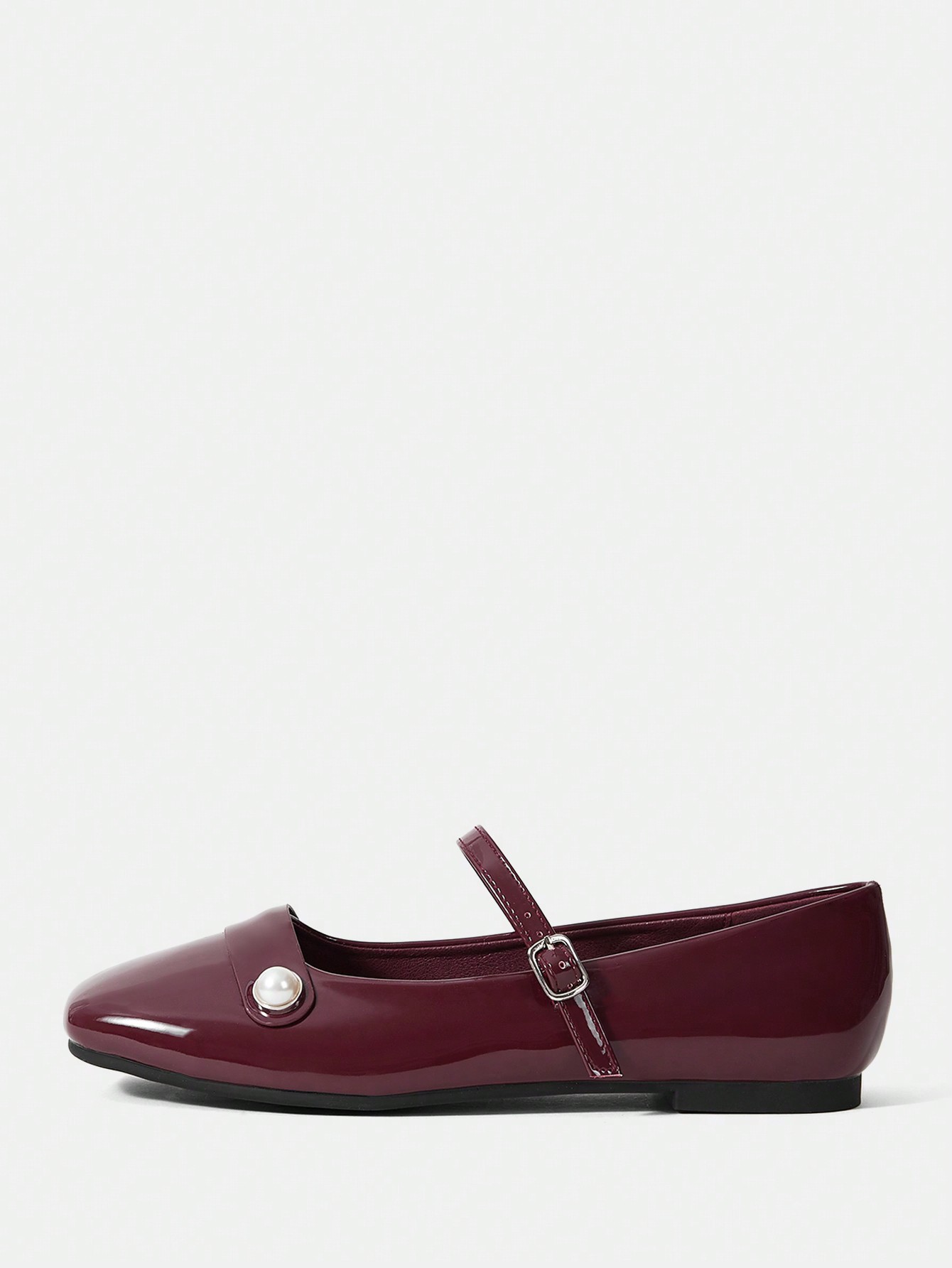 In Burgundy Women Flats