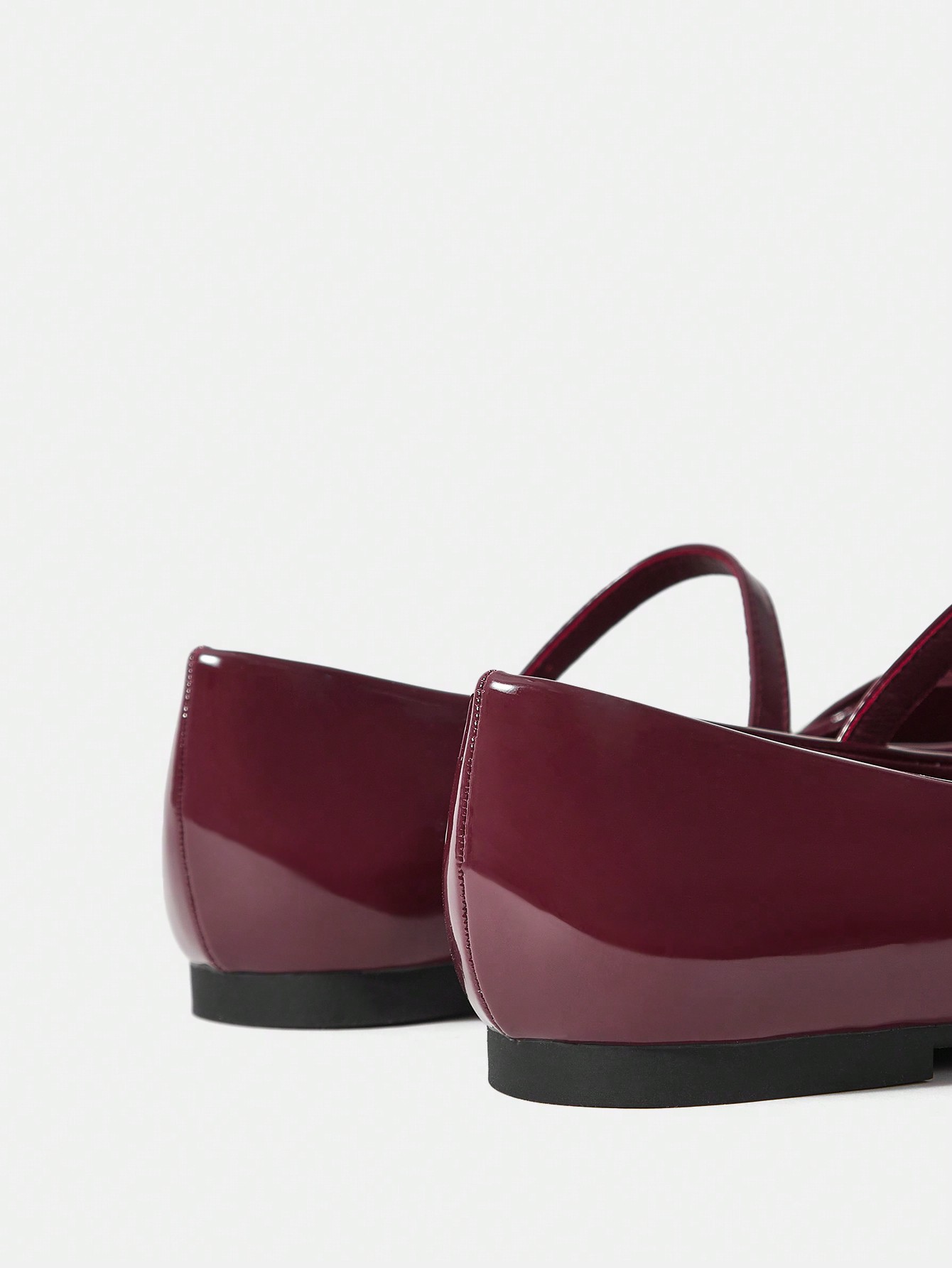 In Burgundy Women Flats