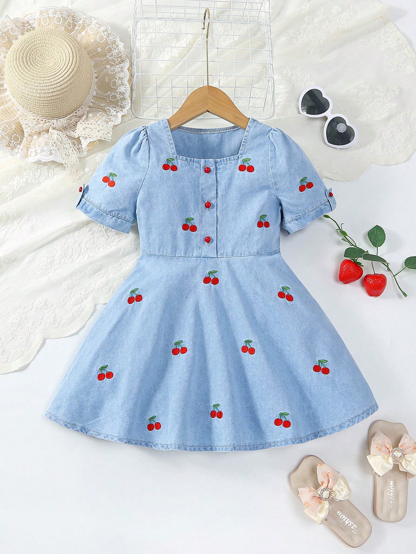 Young Girls Denim Dresses