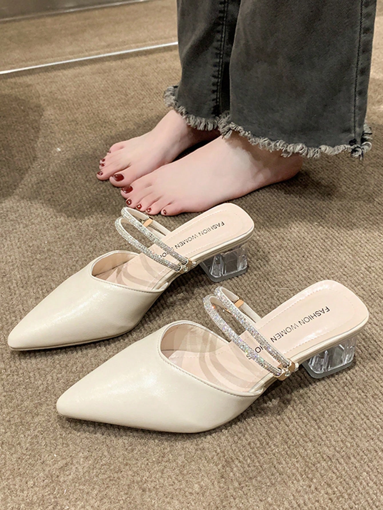 In Beige Women Pumps