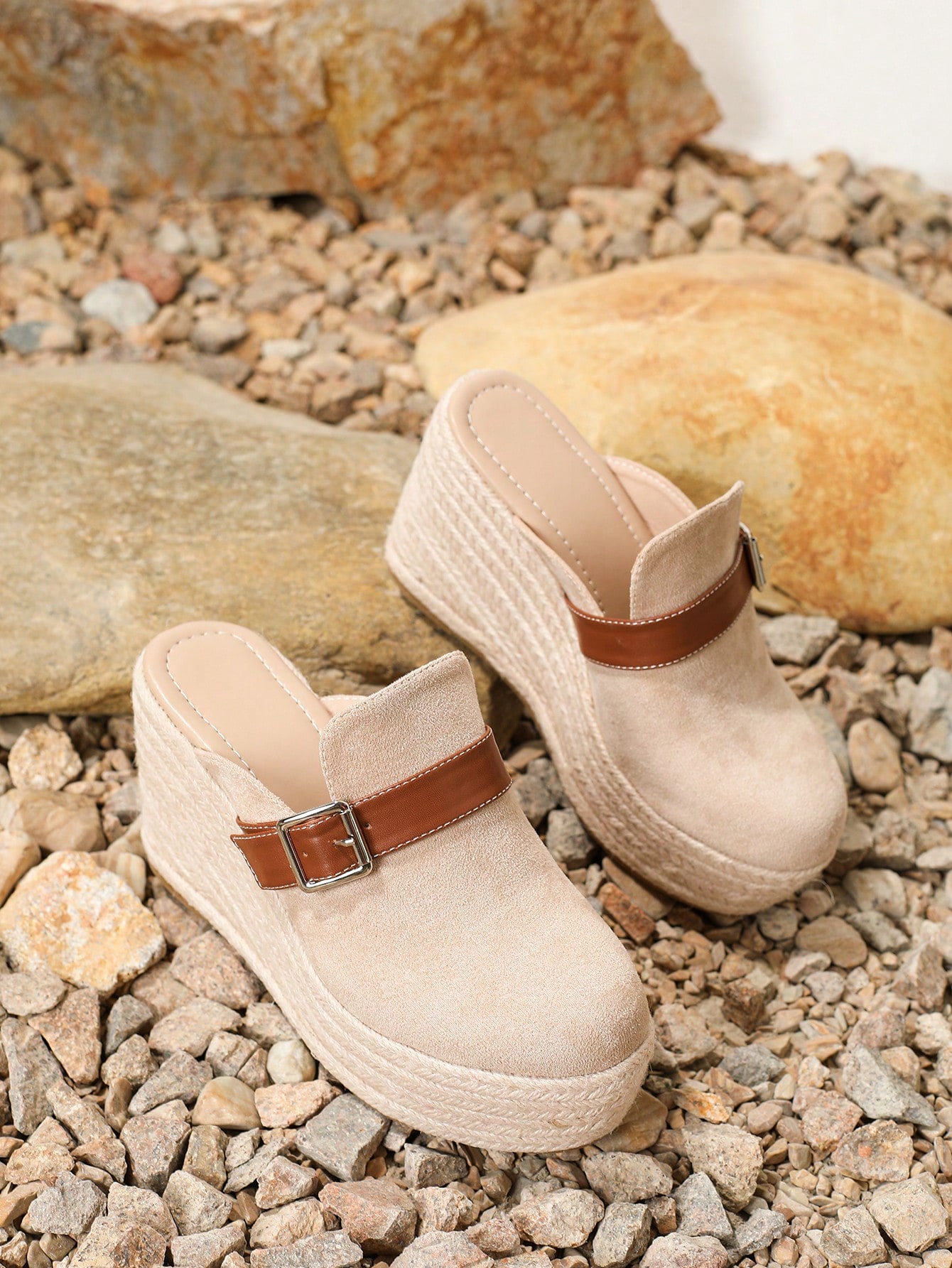 In Apricot Women Wedges & Flatform