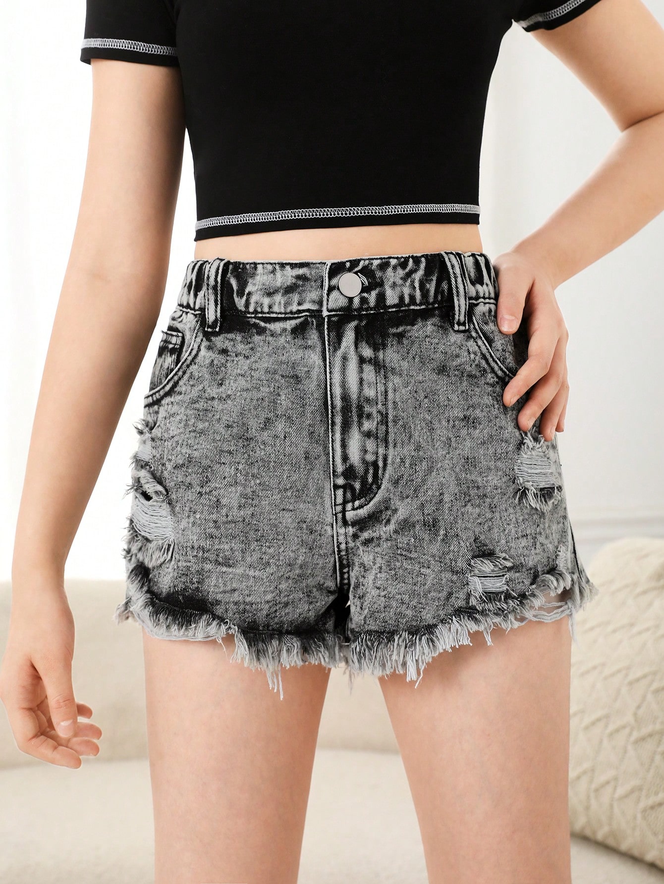 Teen Girls Denim Shorts