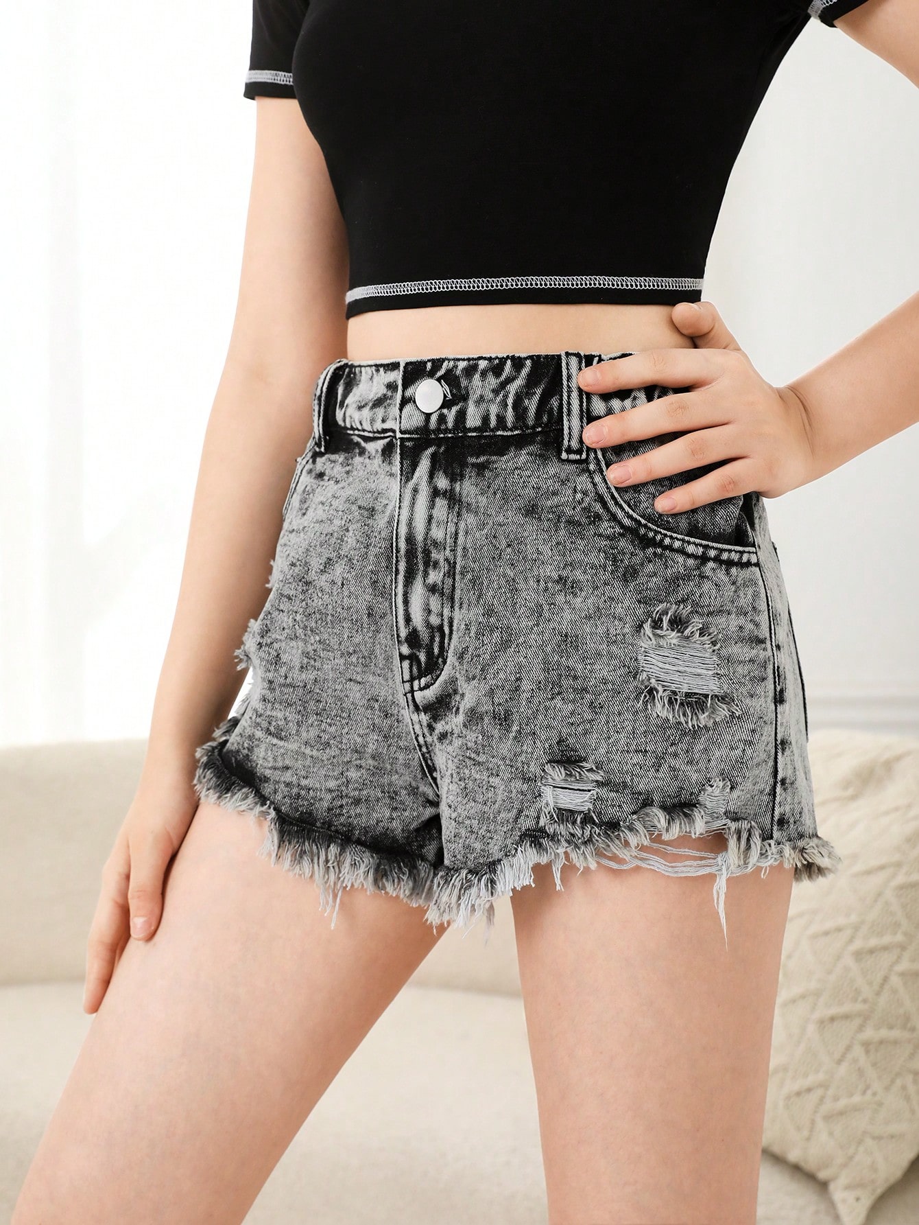 Teen Girls Denim Shorts