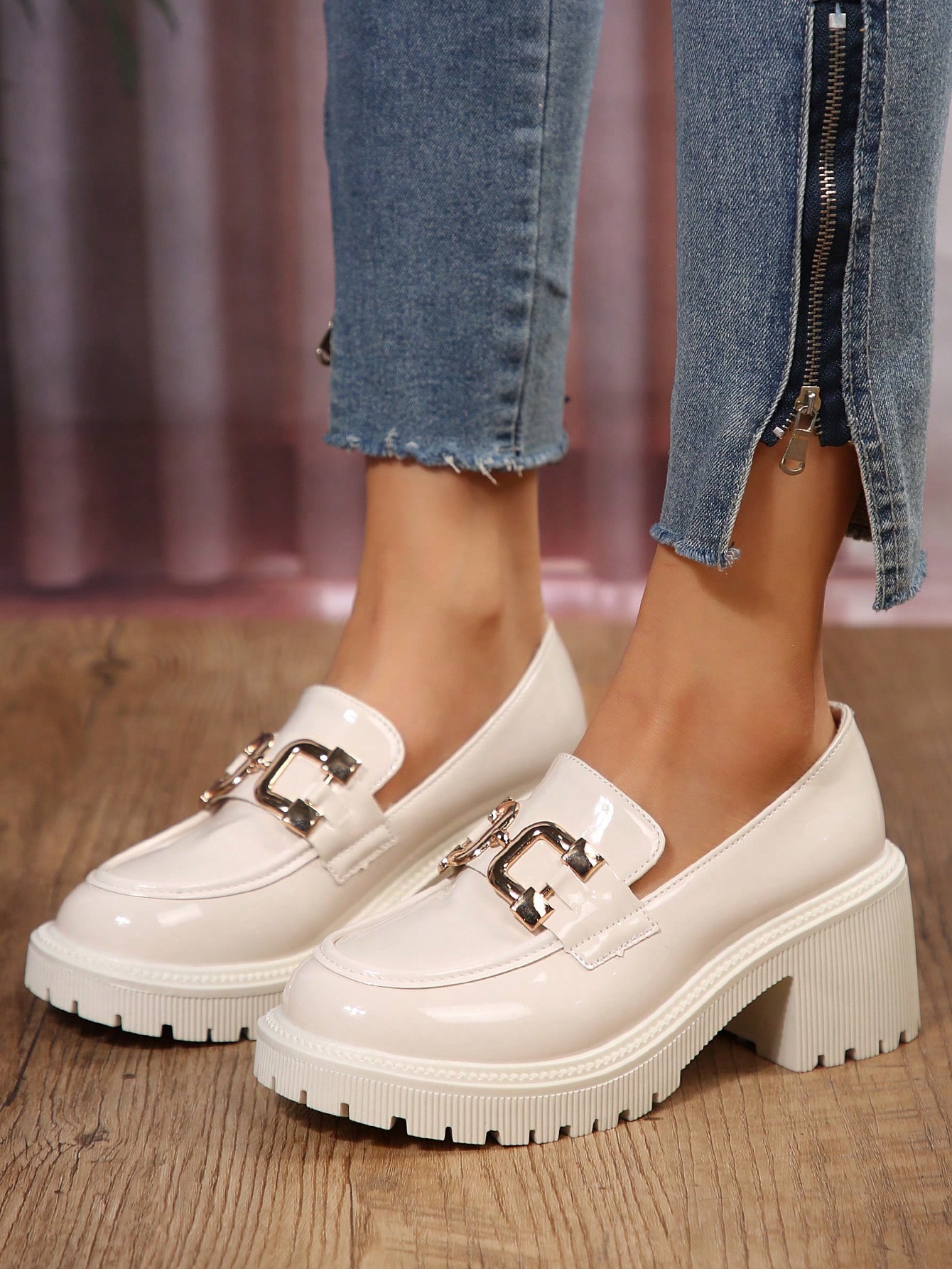 In Beige Women Wedges & Flatform