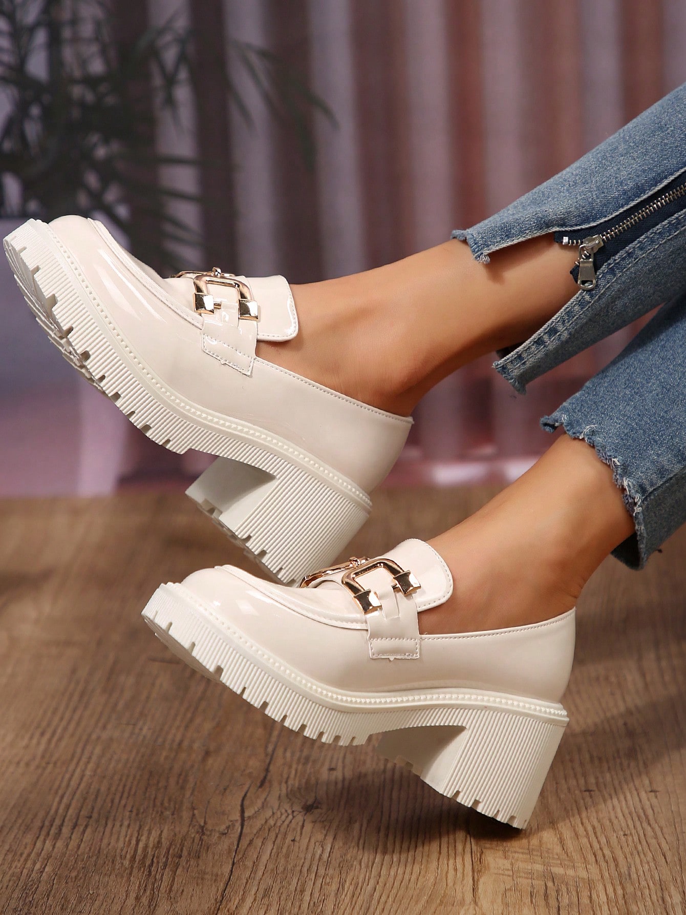 In Beige Women Wedges & Flatform