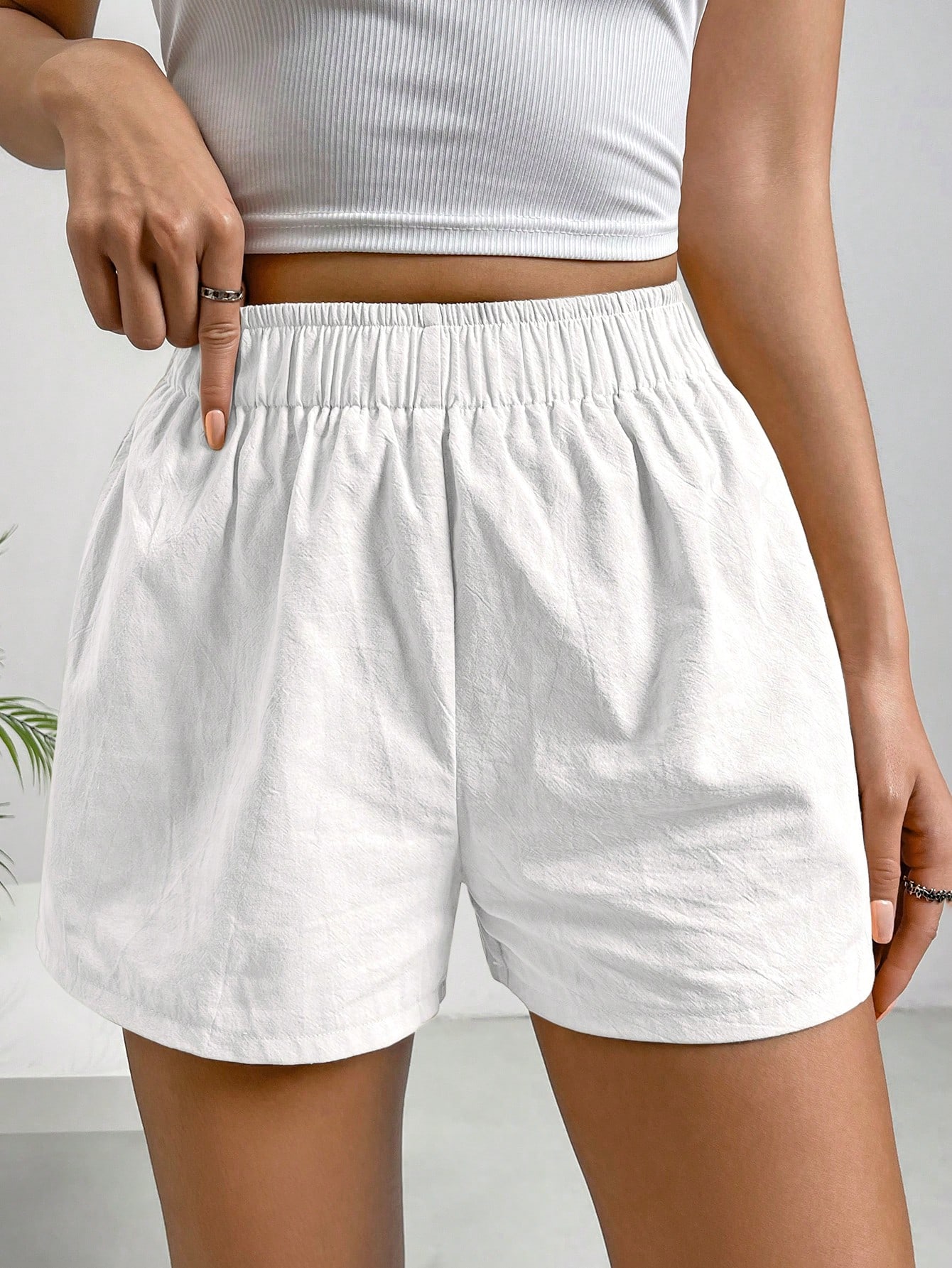 White Shorts