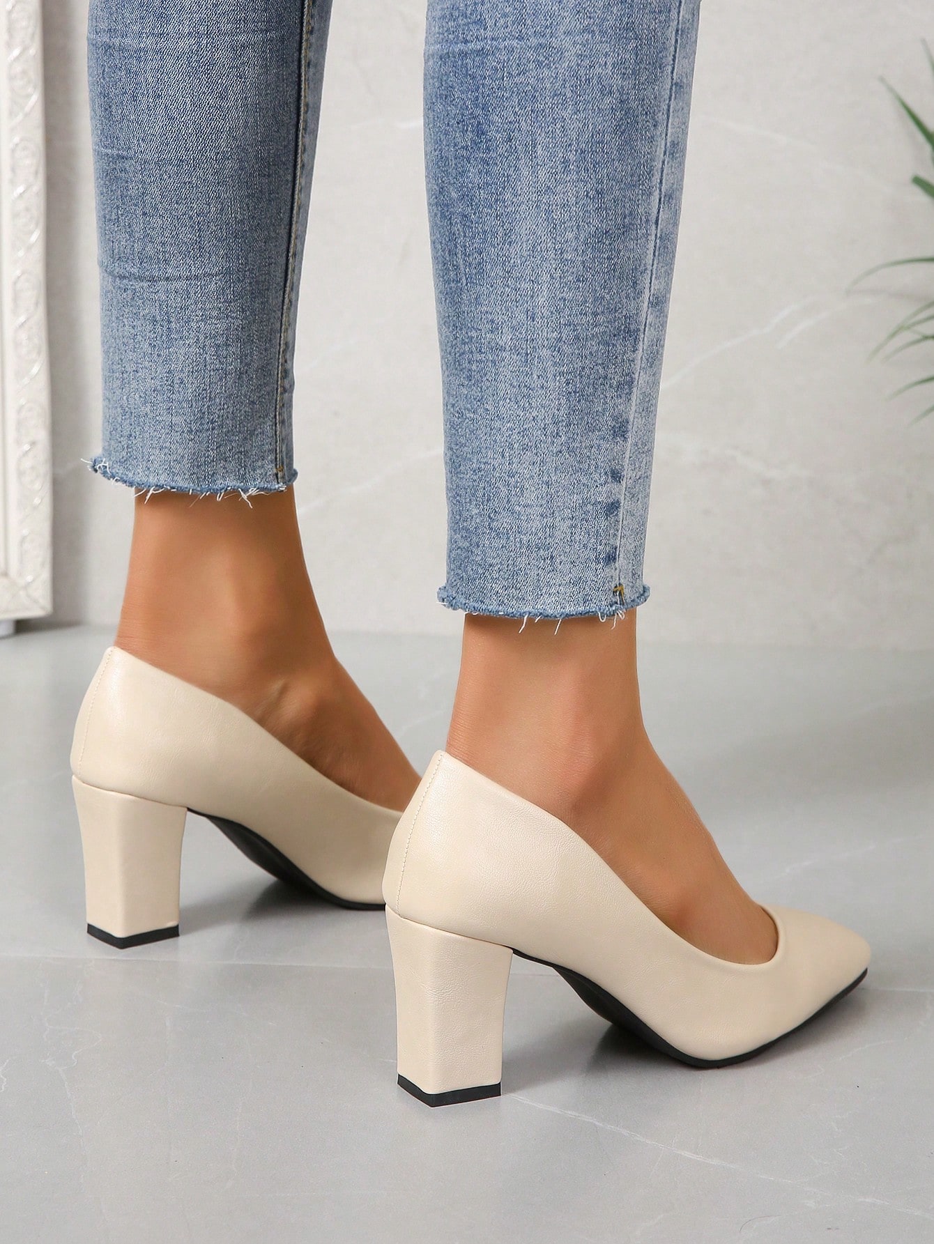 In Beige Women Pumps