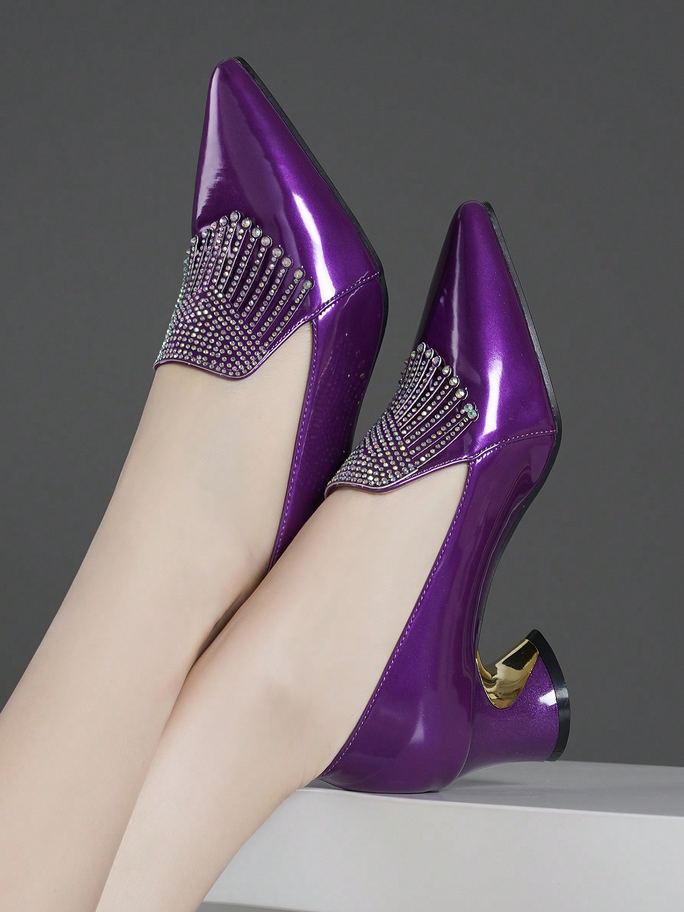 In Purple Women Pumps