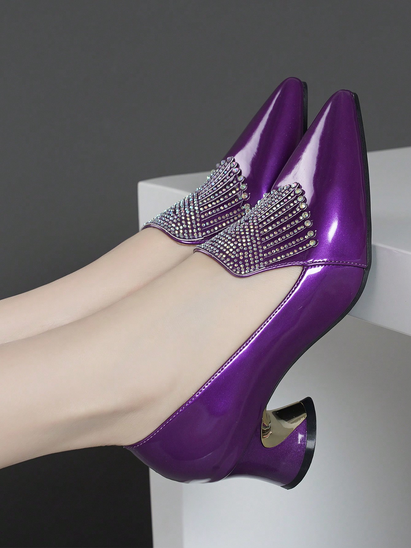 In Purple Women Pumps