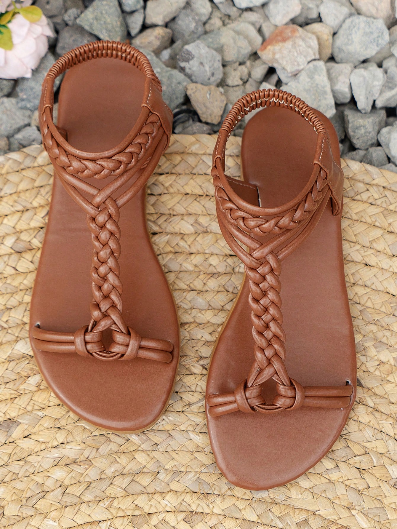 In Mocha Brown Women Flat Sandals