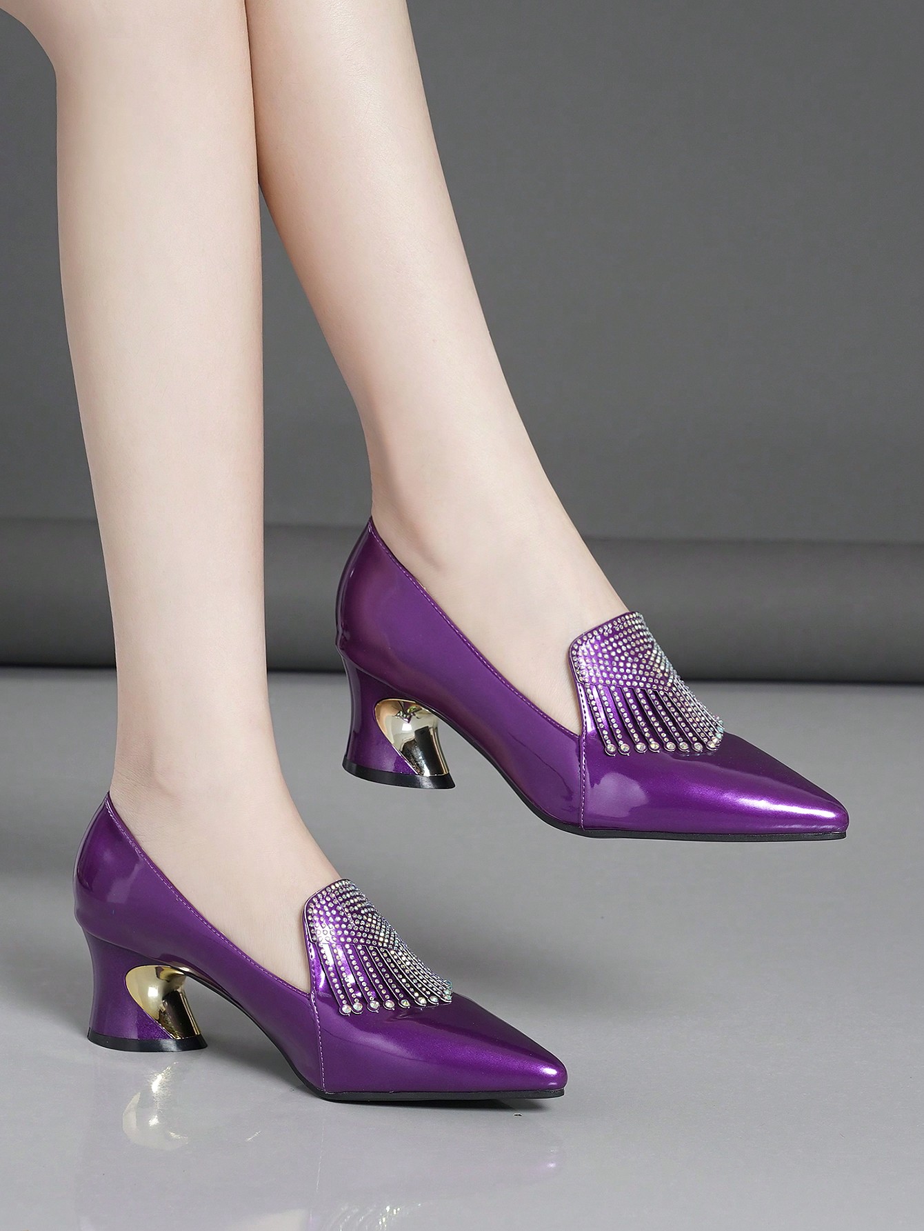 In Purple Women Pumps