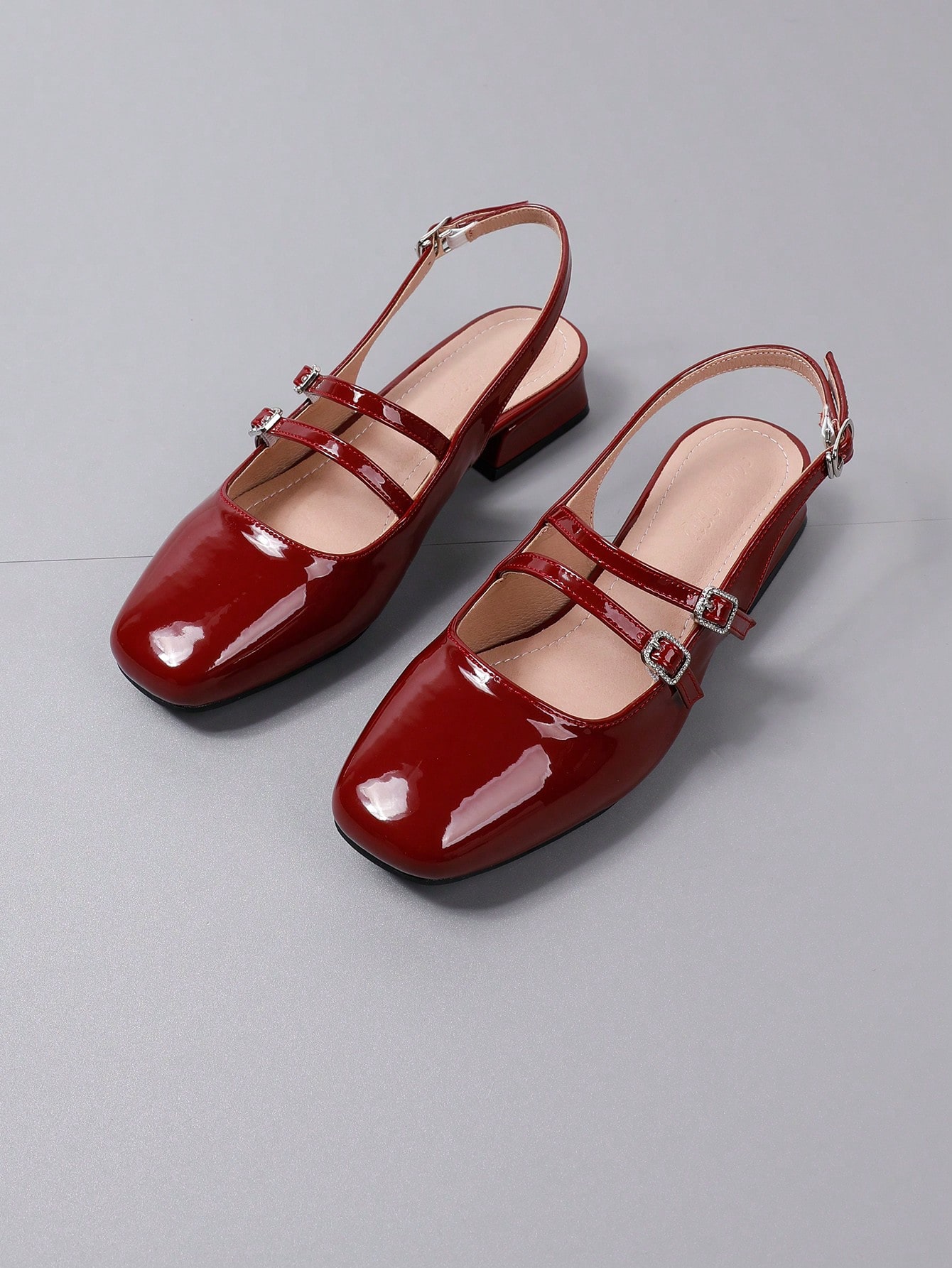 In Burgundy Women Flats