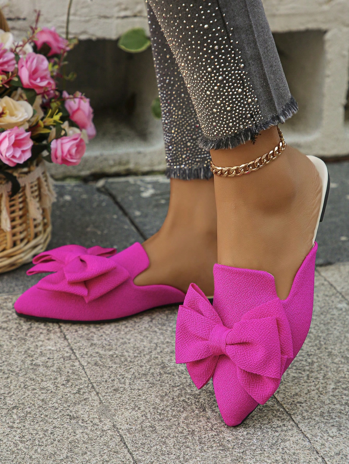 In Hot Pink Women Flats