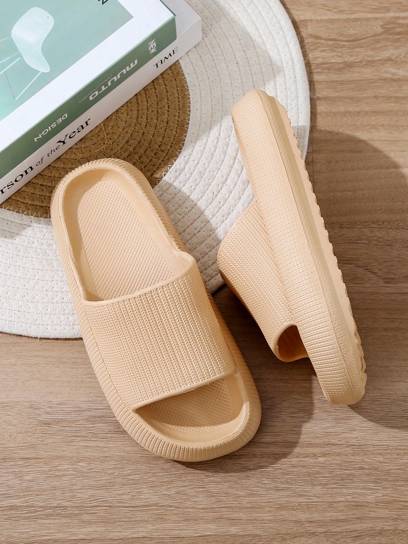 In Khaki Women Slides