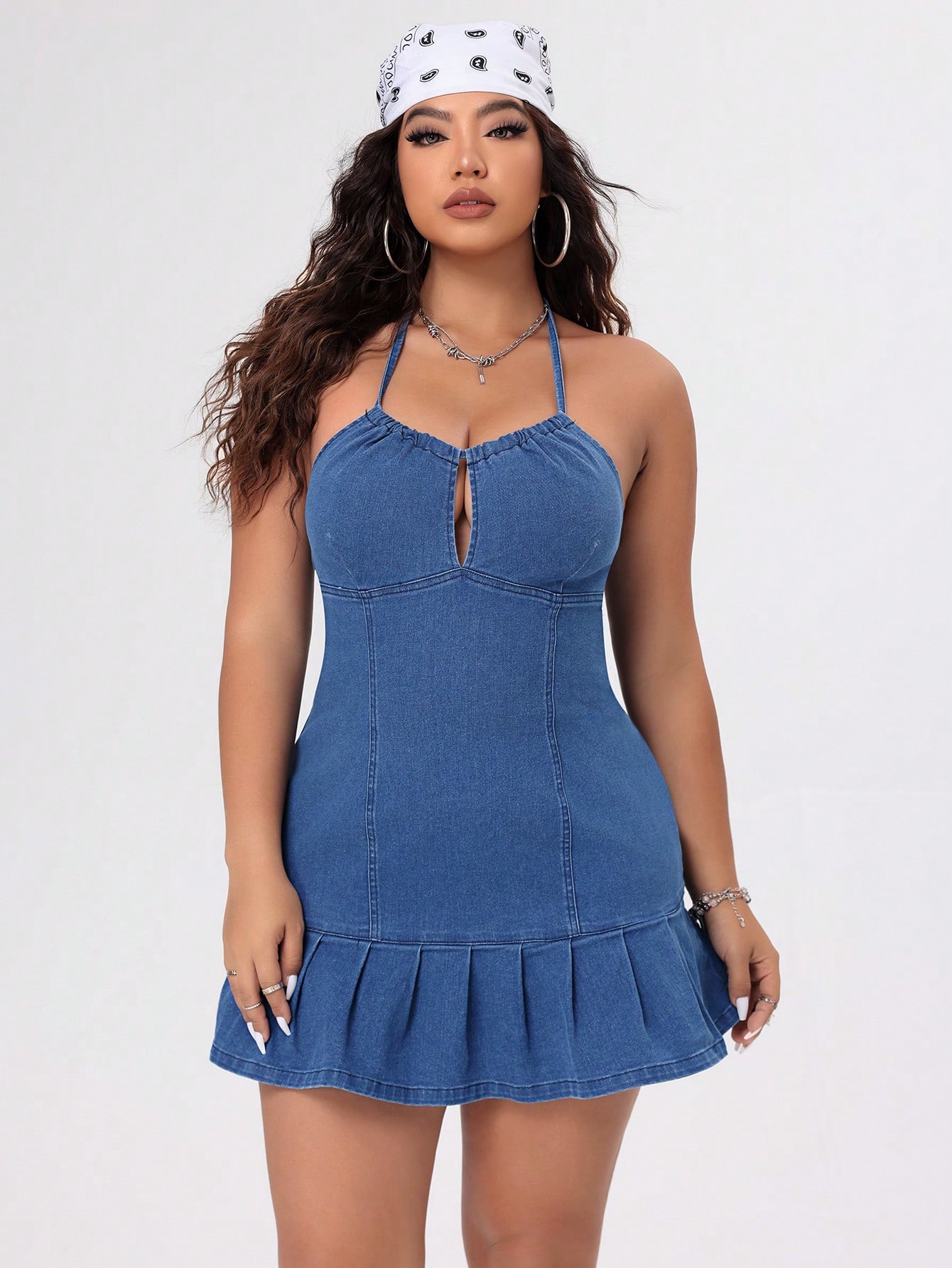 In Sexy Plus Size Denim Dresses