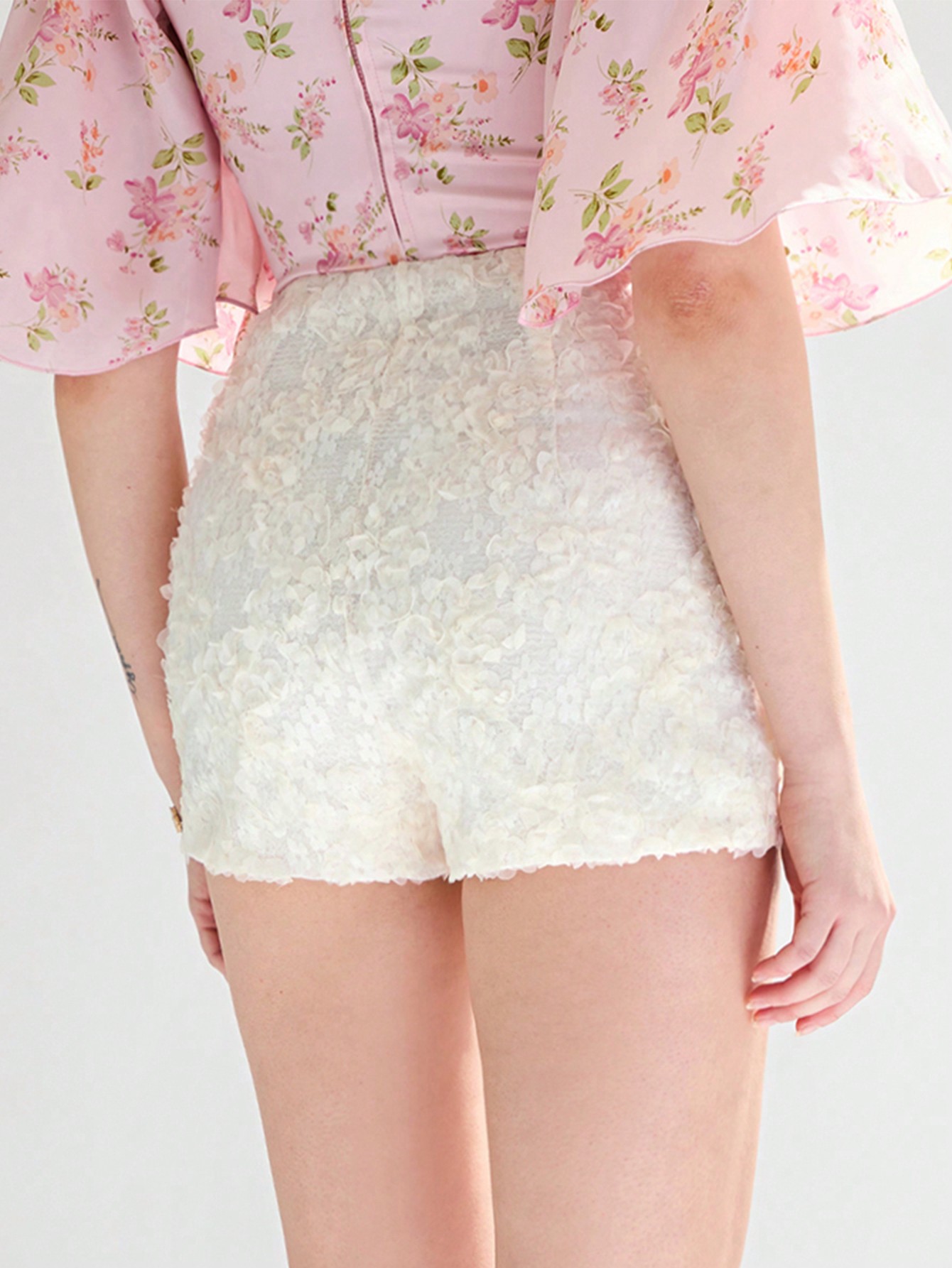 In Beige Women Shorts