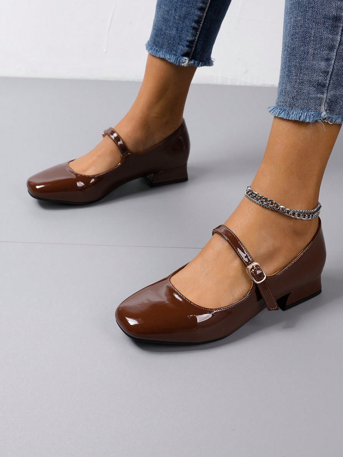 In Coffee Brown Women Flats