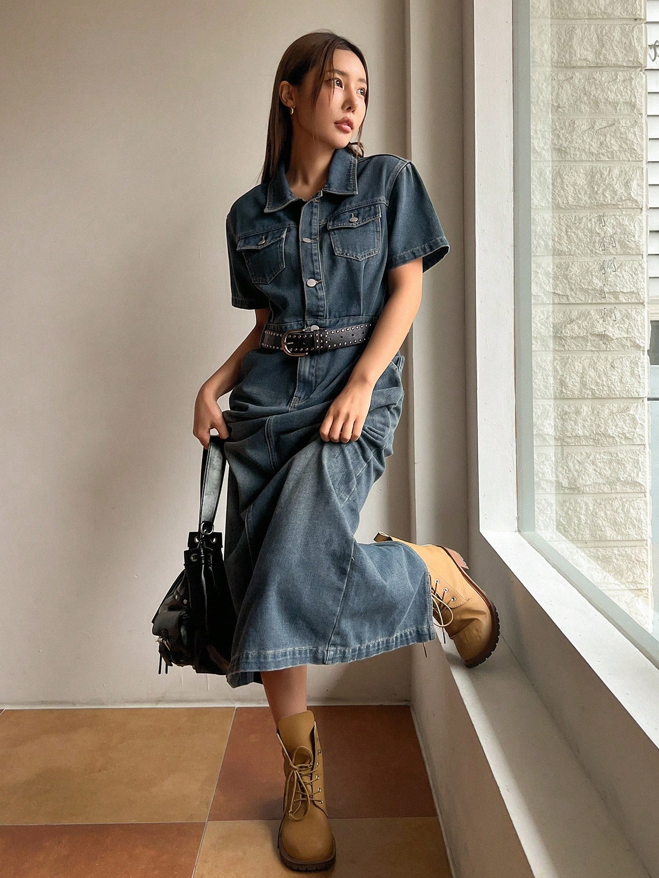 In Blue Women Denim Dresses