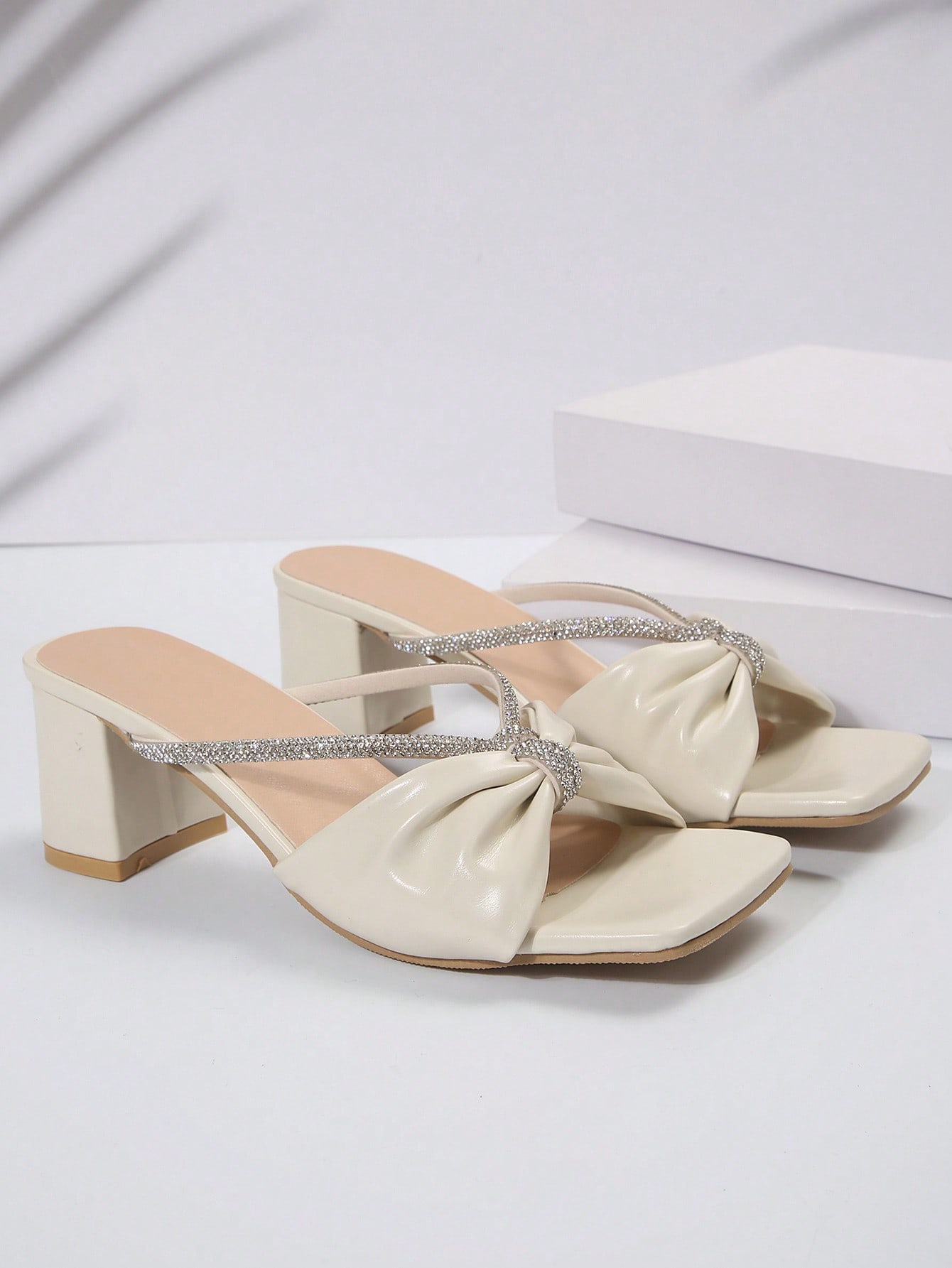 In Beige Women Heeled Sandals