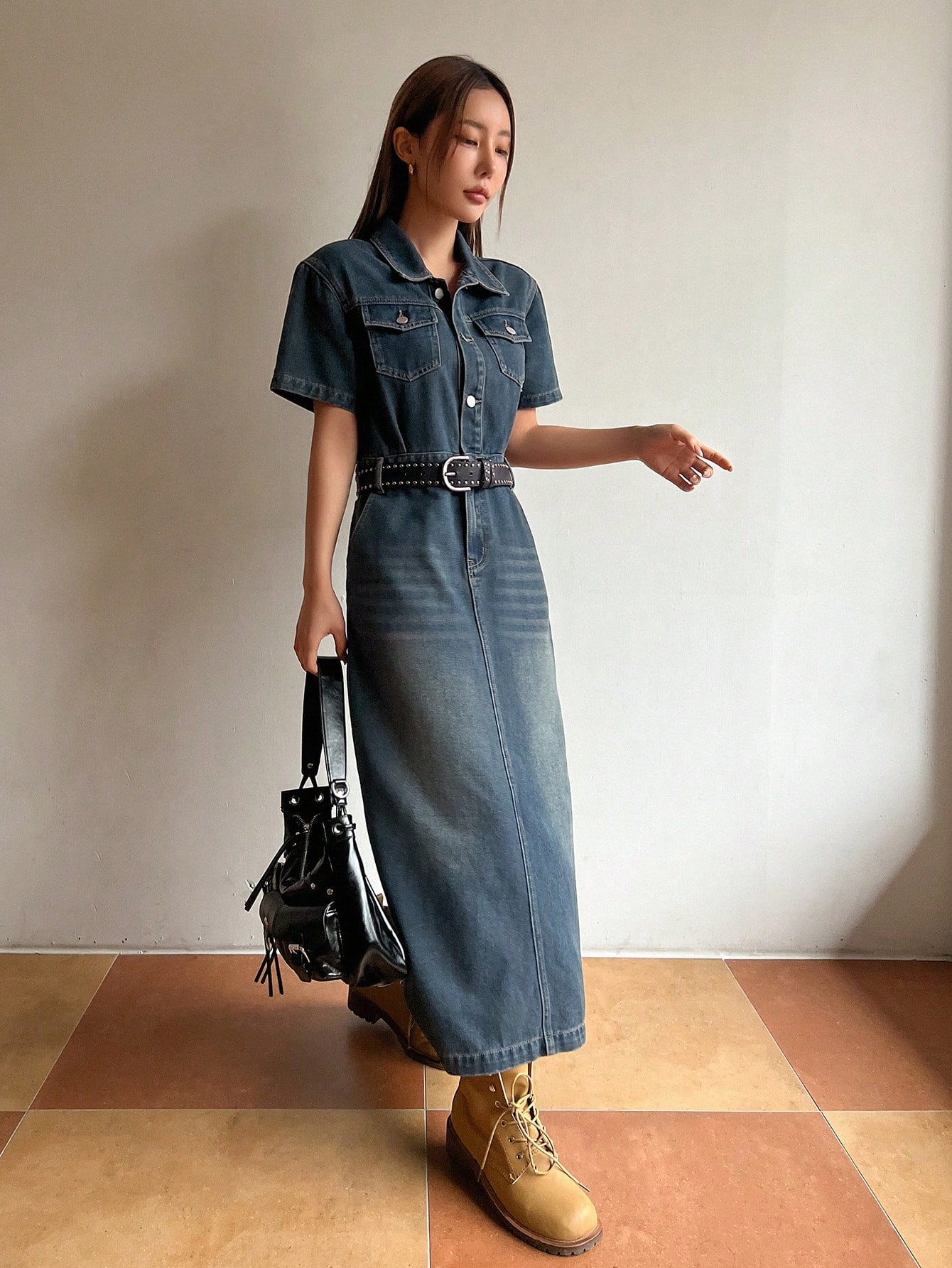 In Blue Women Denim Dresses