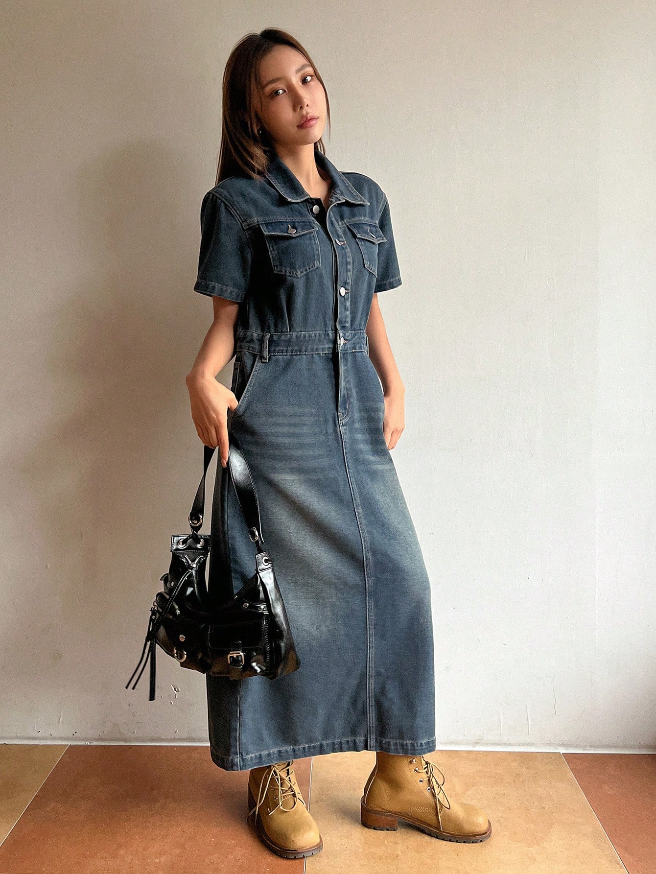 In Blue Women Denim Dresses