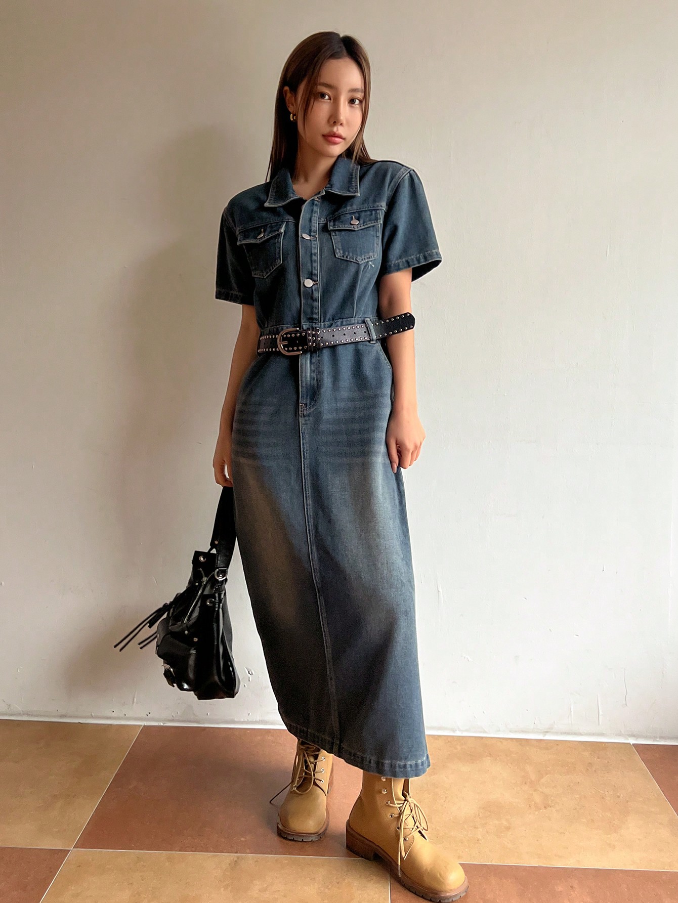 In Blue Women Denim Dresses