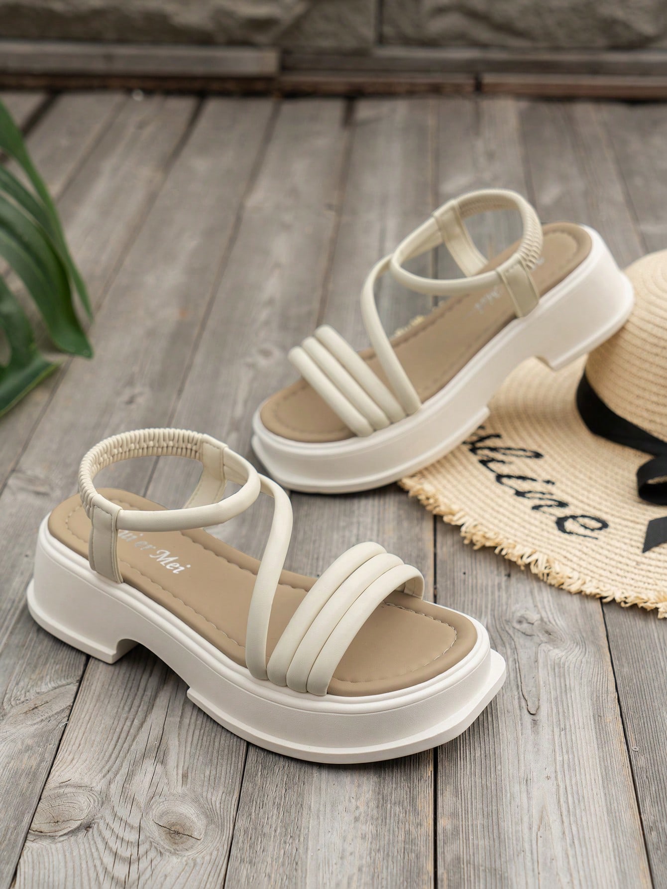 In Beige Women Platforms & Wedge Sandals