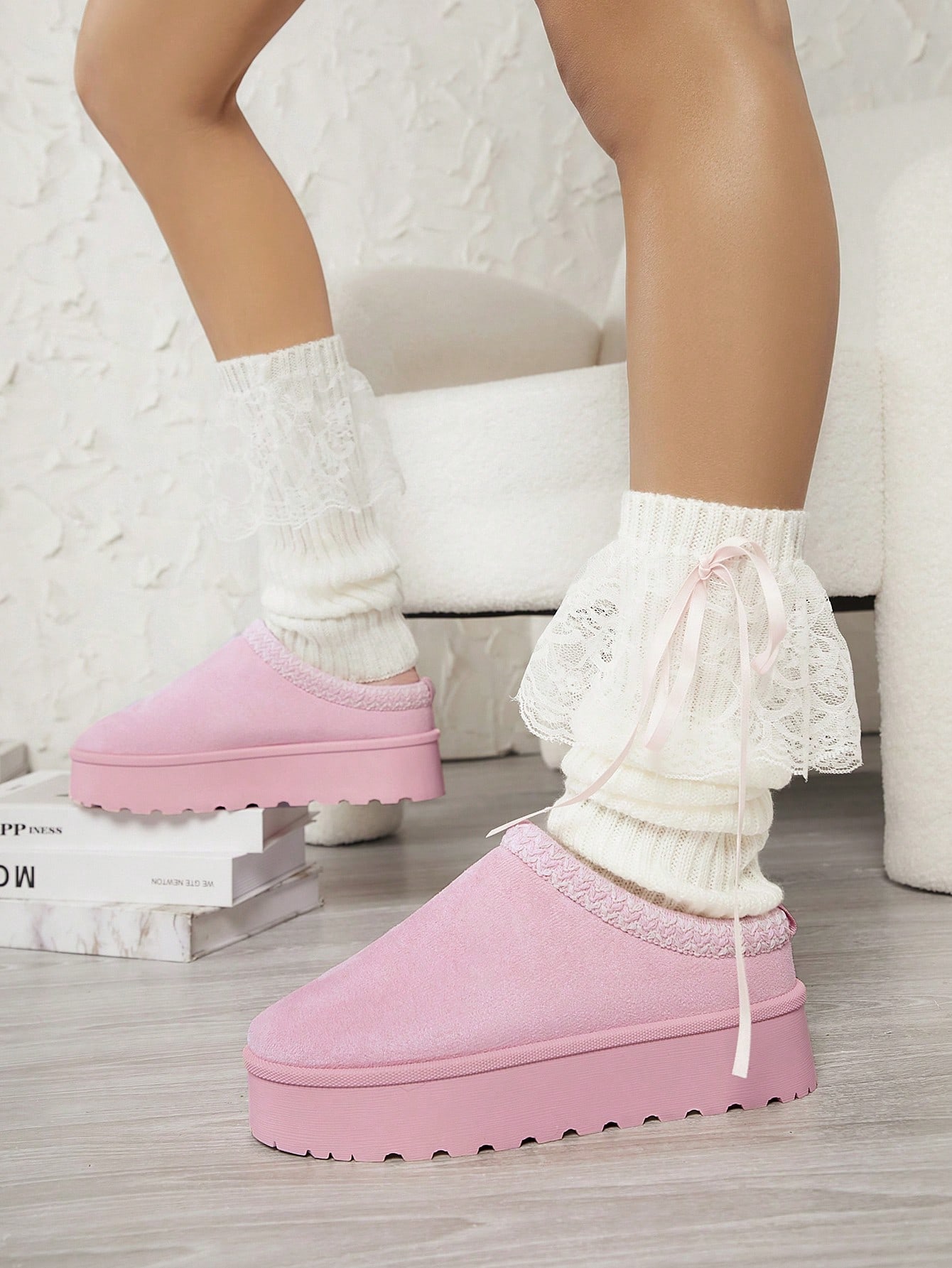 In Pink Women Wedges & Flatform