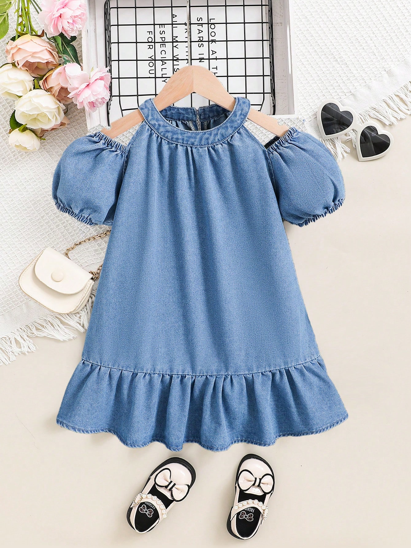 Young Girls Denim Dresses