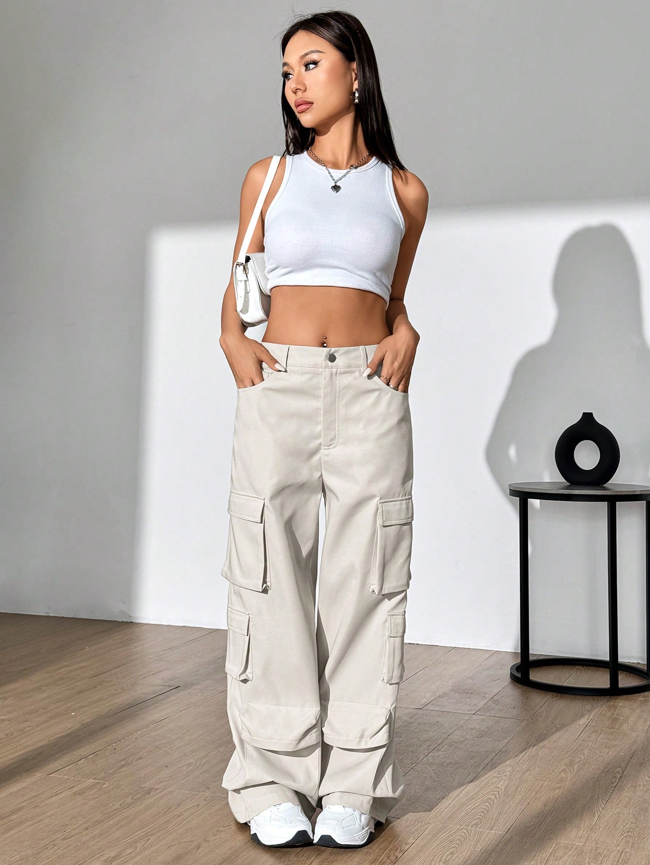 In Beige Women Pants