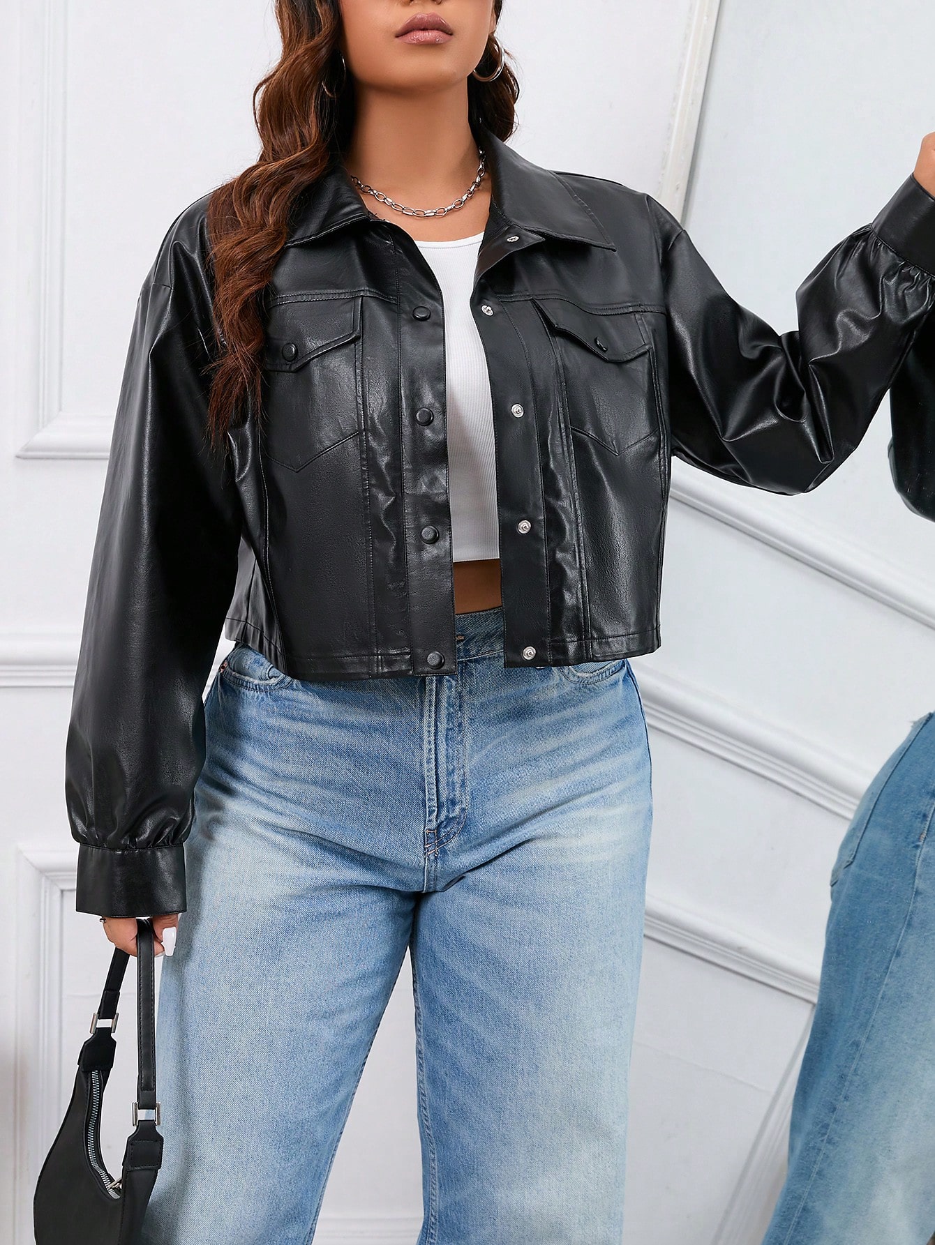 In Black Plus Size Jackets