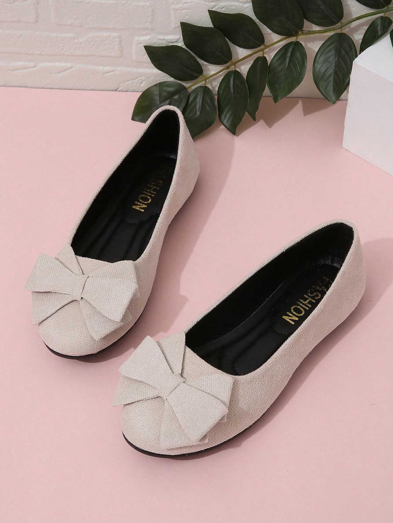 In Beige Women Flats