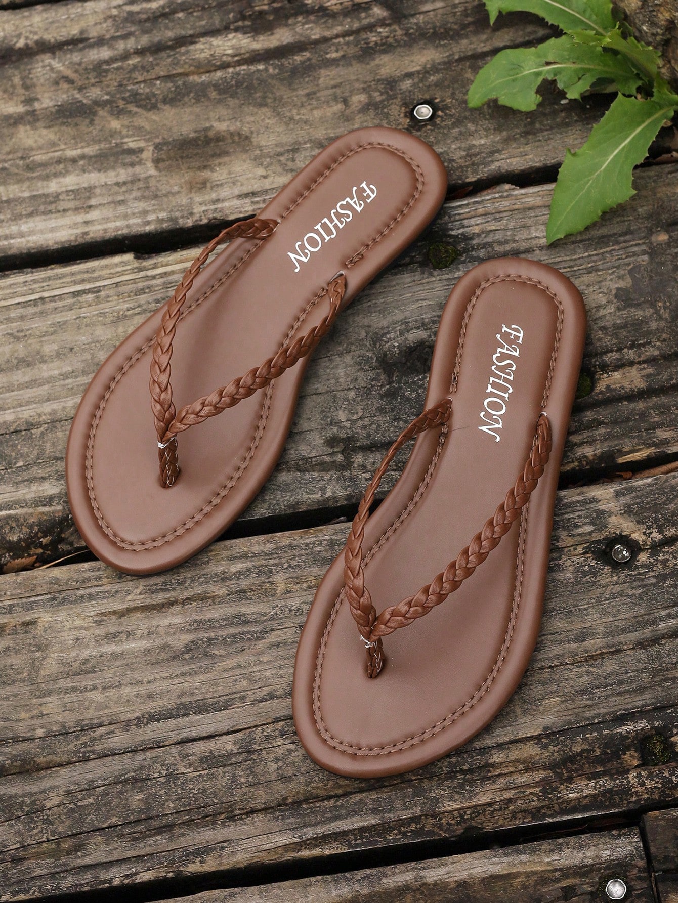 In Brown Women Flip-Flops