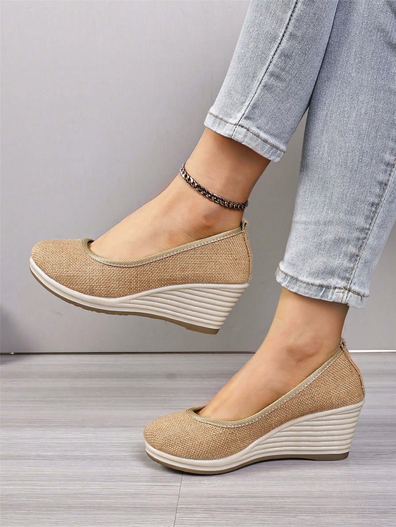 In Apricot Women Wedges & Flatform