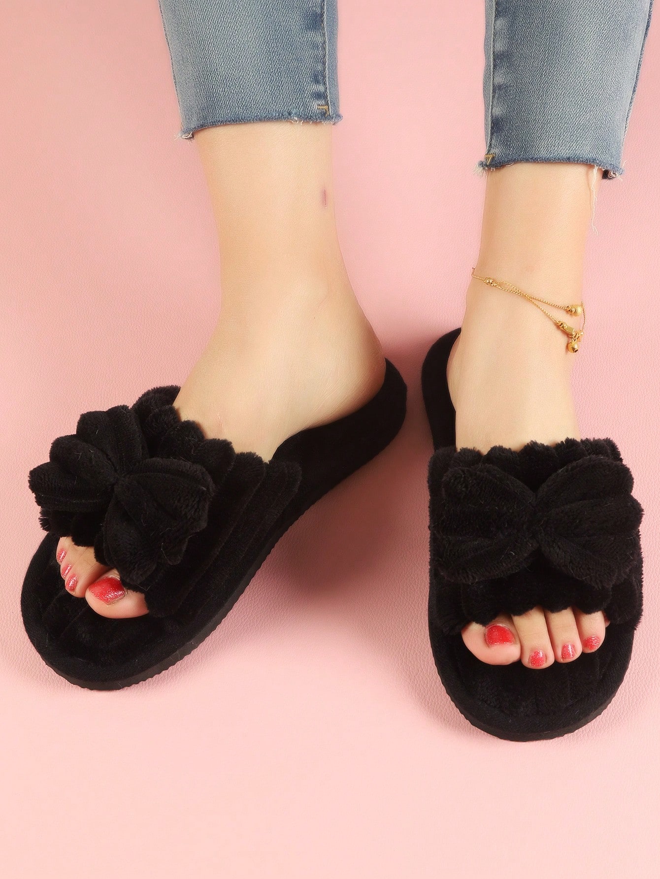 In Black Women Home Slippers