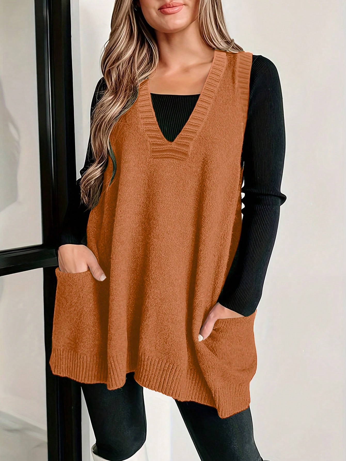 In Casual Plus Size Sweater Vests