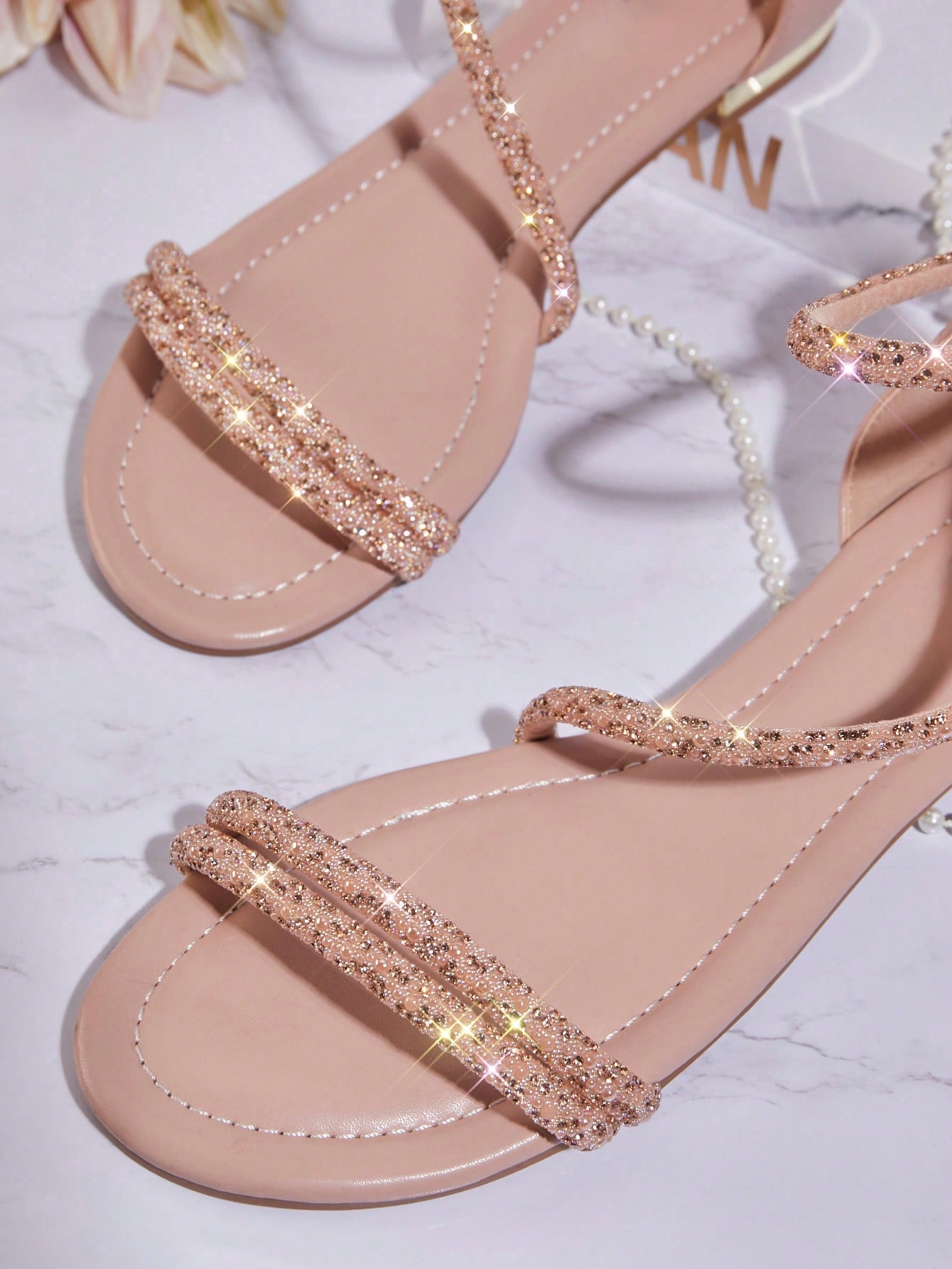 In Baby Pink Women Flat Sandals