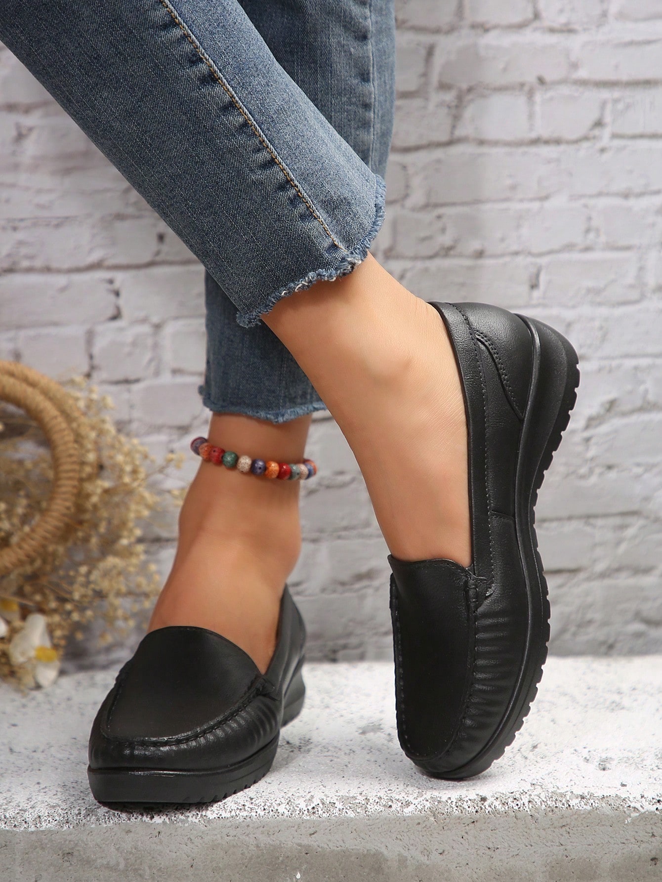 In Black Women Wedges & Flatform