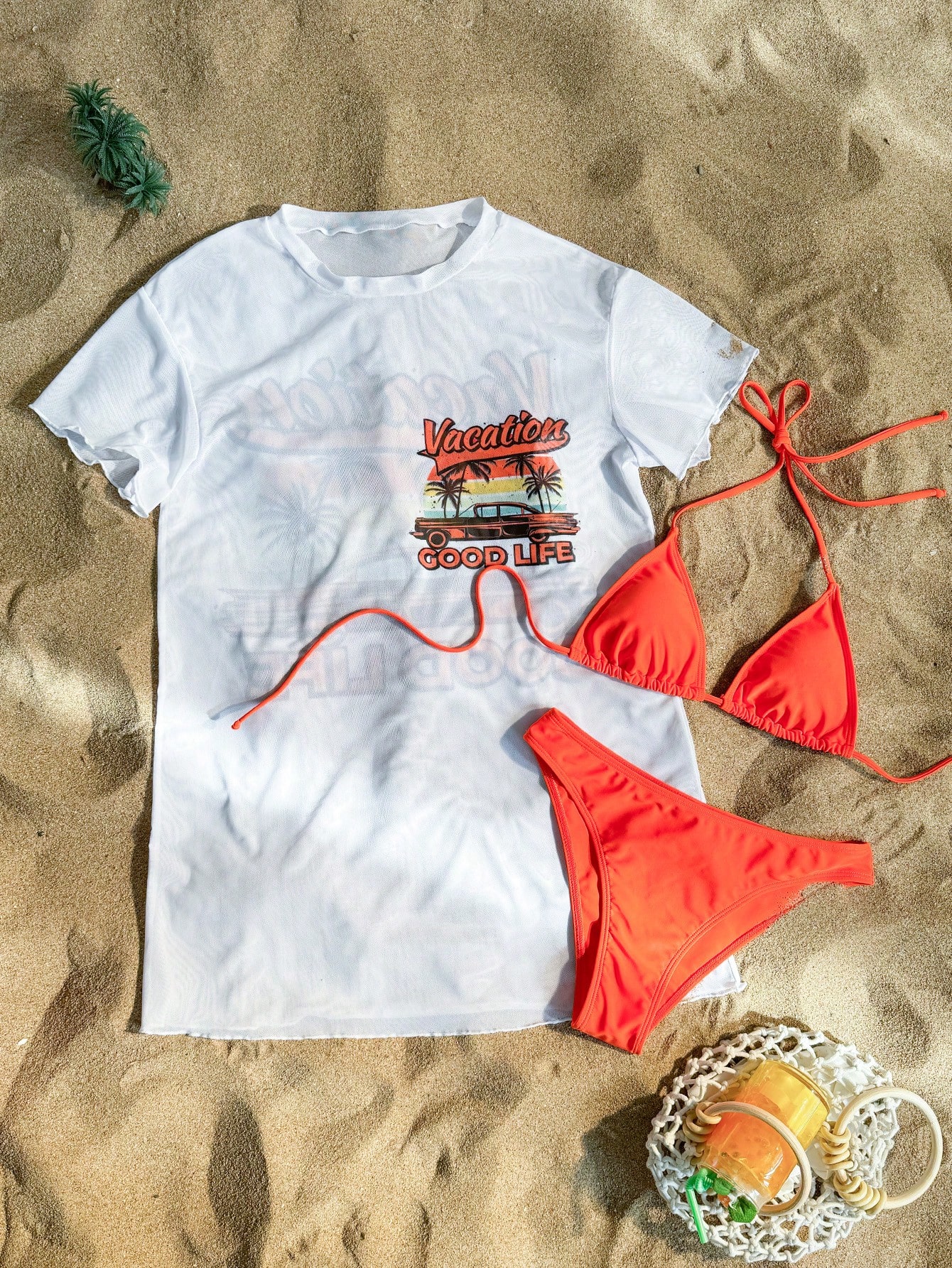 In Short Sleeve Women Bikini Sets