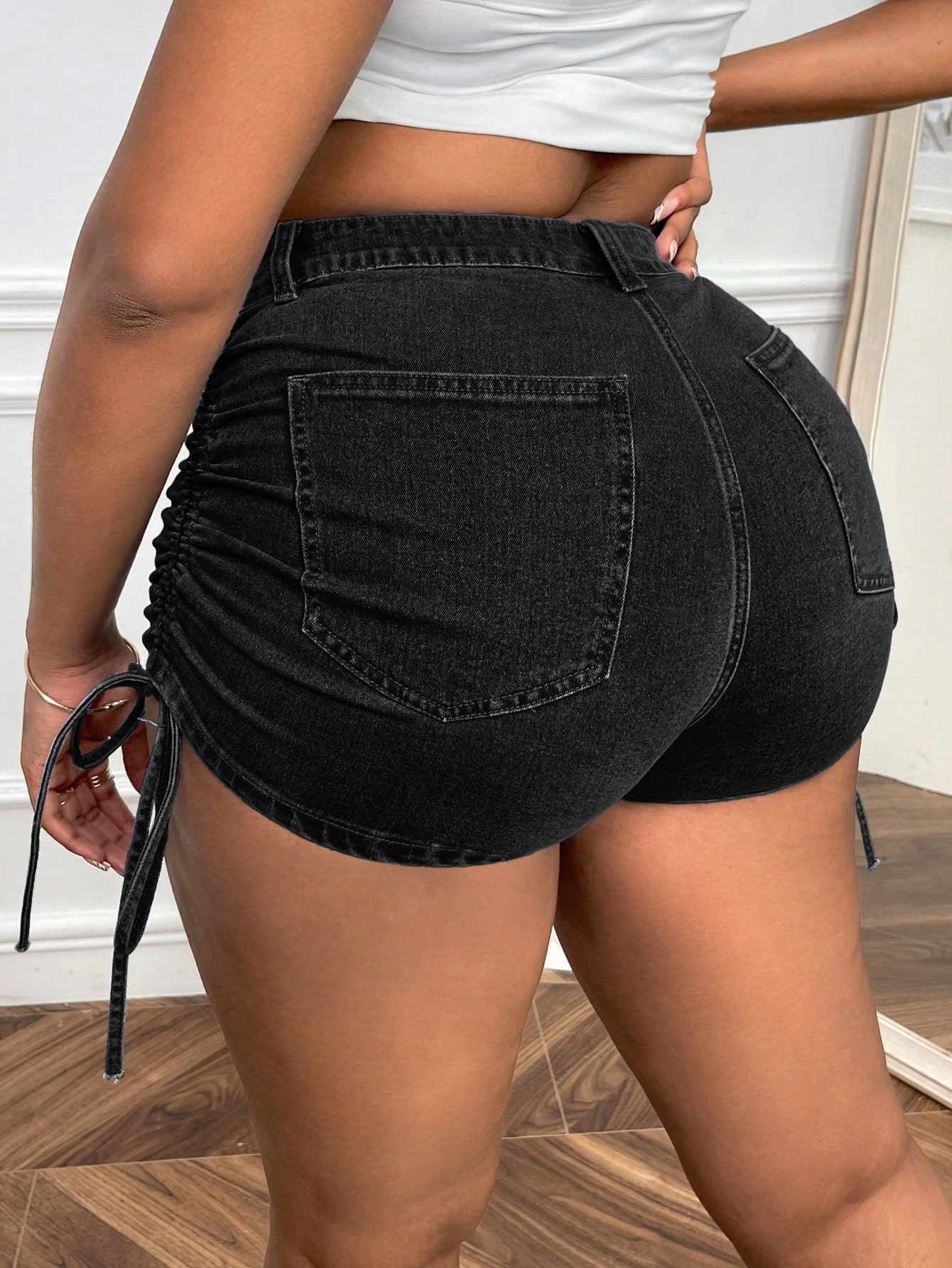 Plus Size Denim Shorts