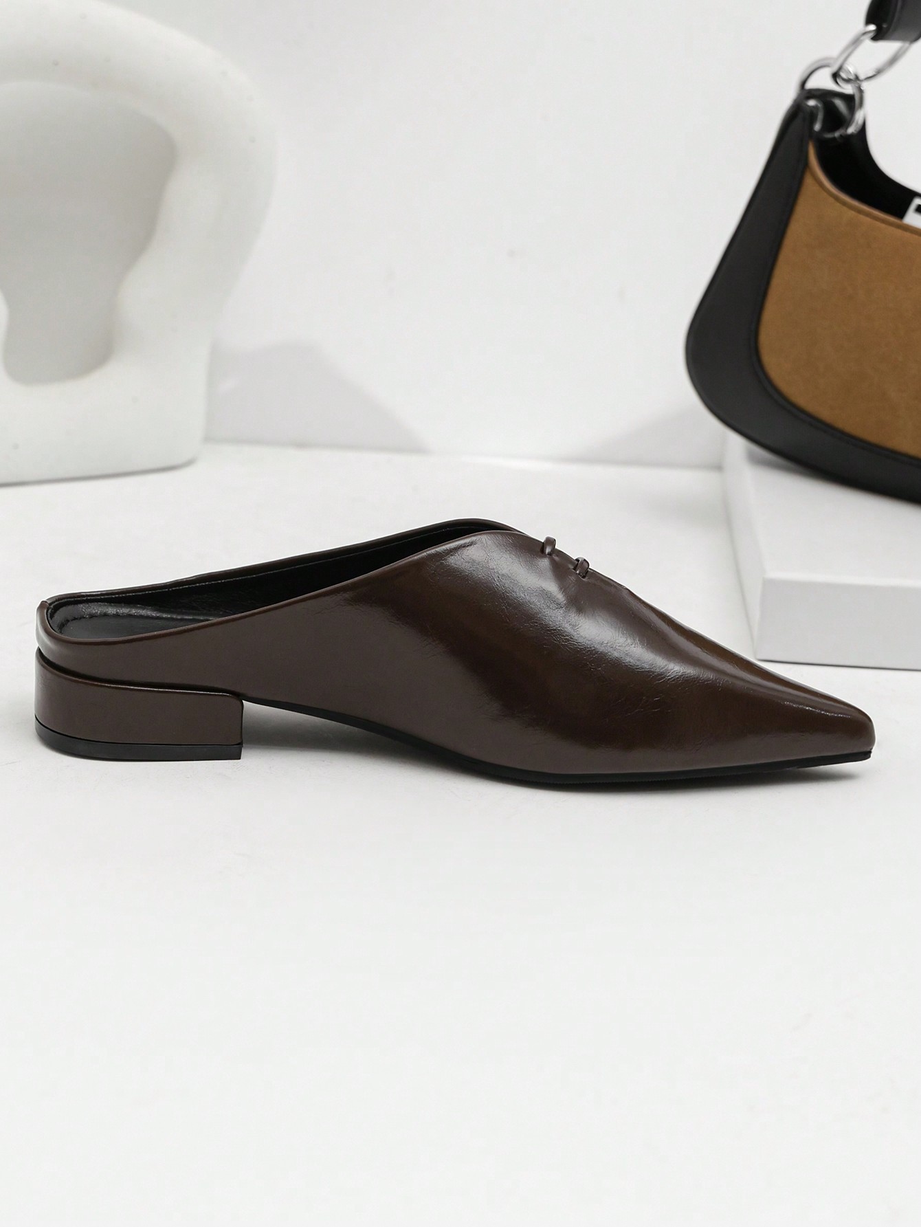 In Coffee Brown Women Flats