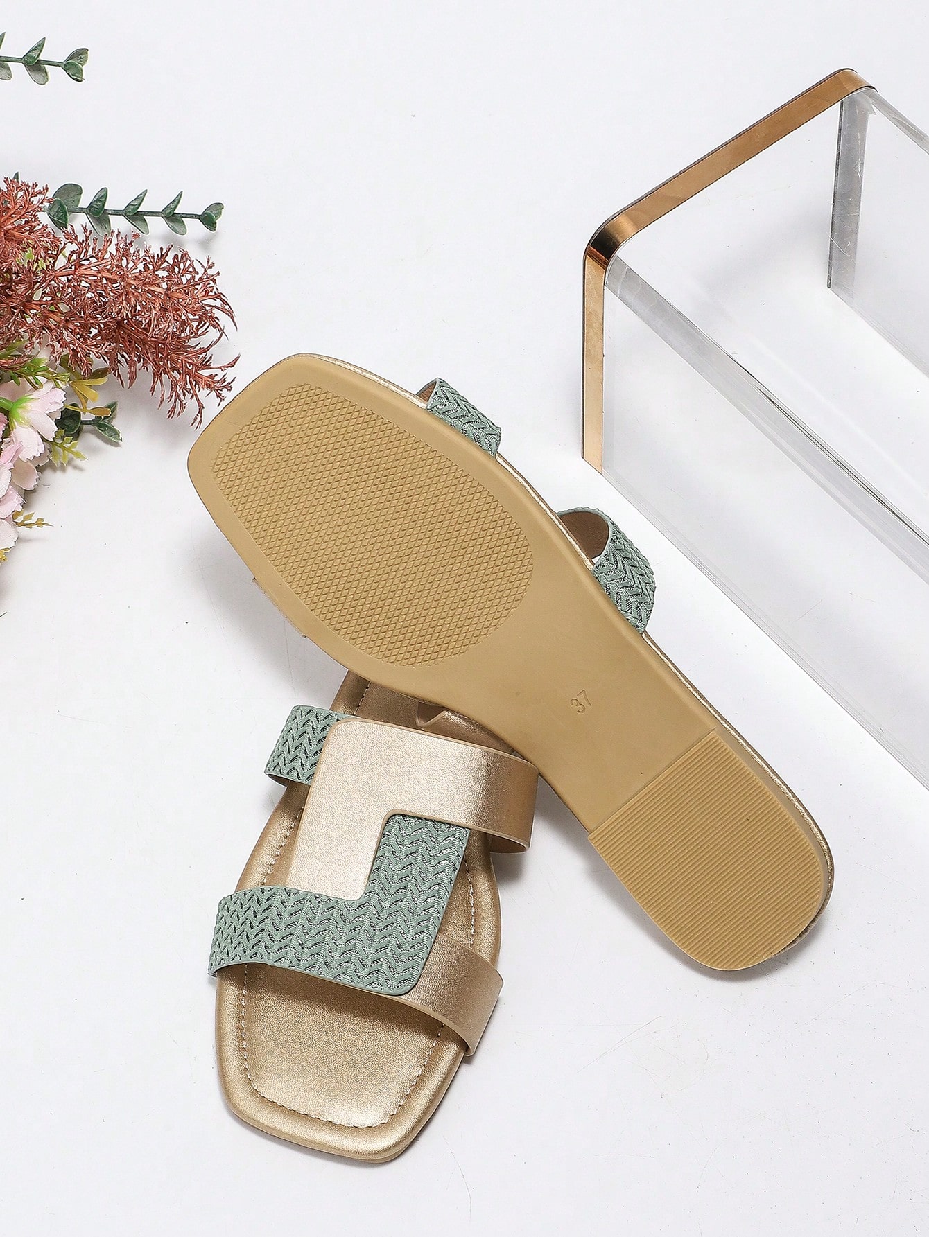 In Olive Green Women Sandals