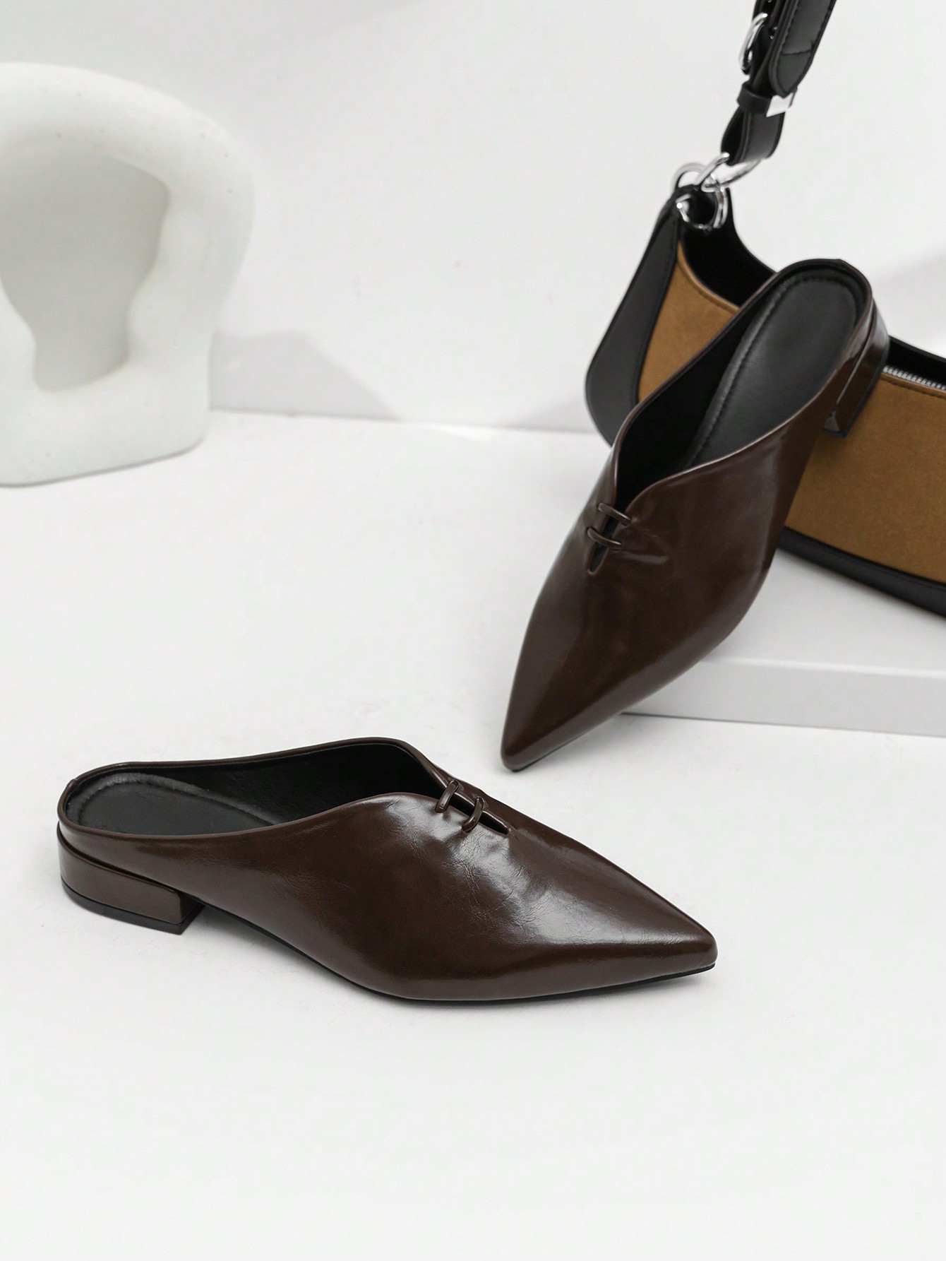 In Coffee Brown Women Flats