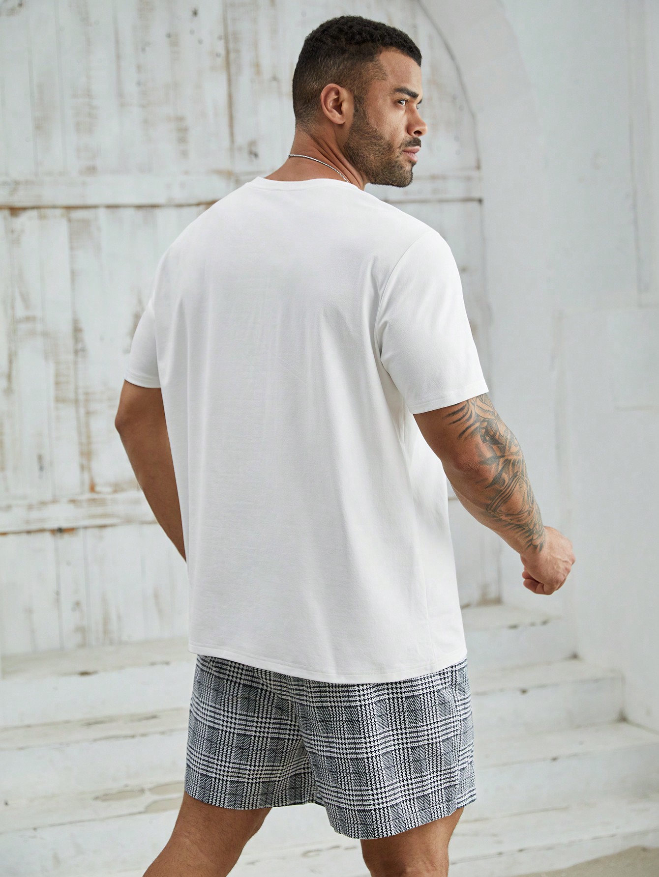 Men Plus Size T-Shirt Co-ords