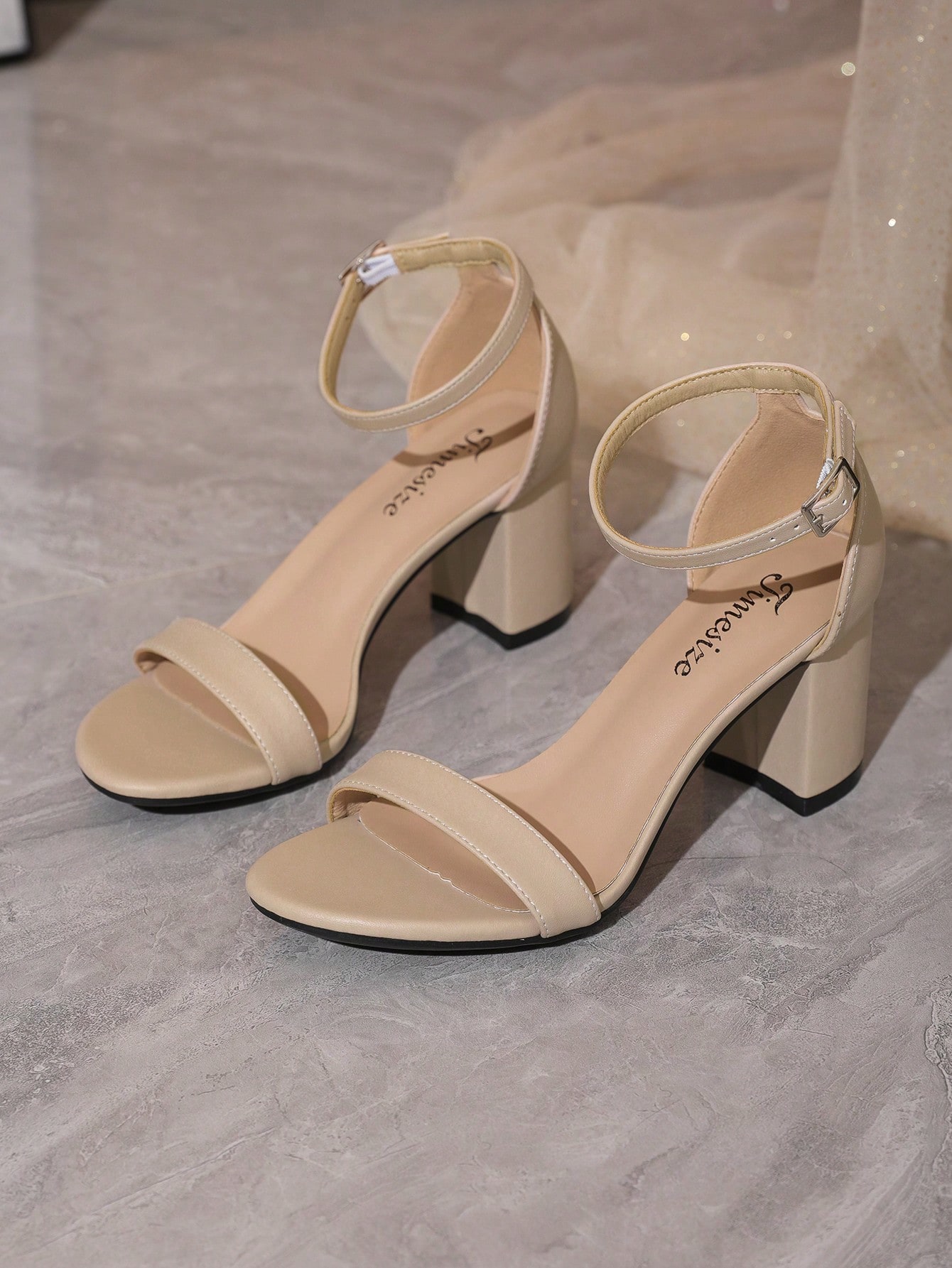 In Apricot Women Heeled Sandals